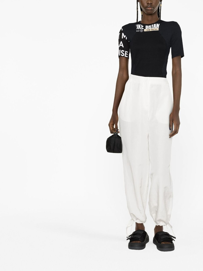 MSGM elasticated-waist trousers outlook