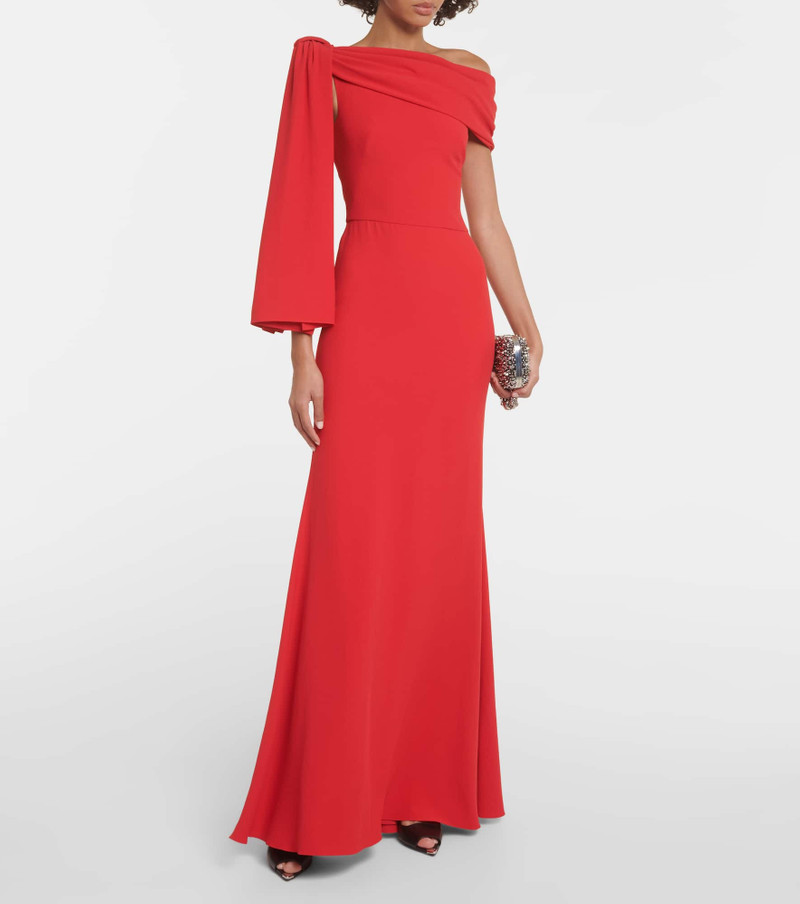 Alexander McQueen One-shoulder draped crêpe gown outlook