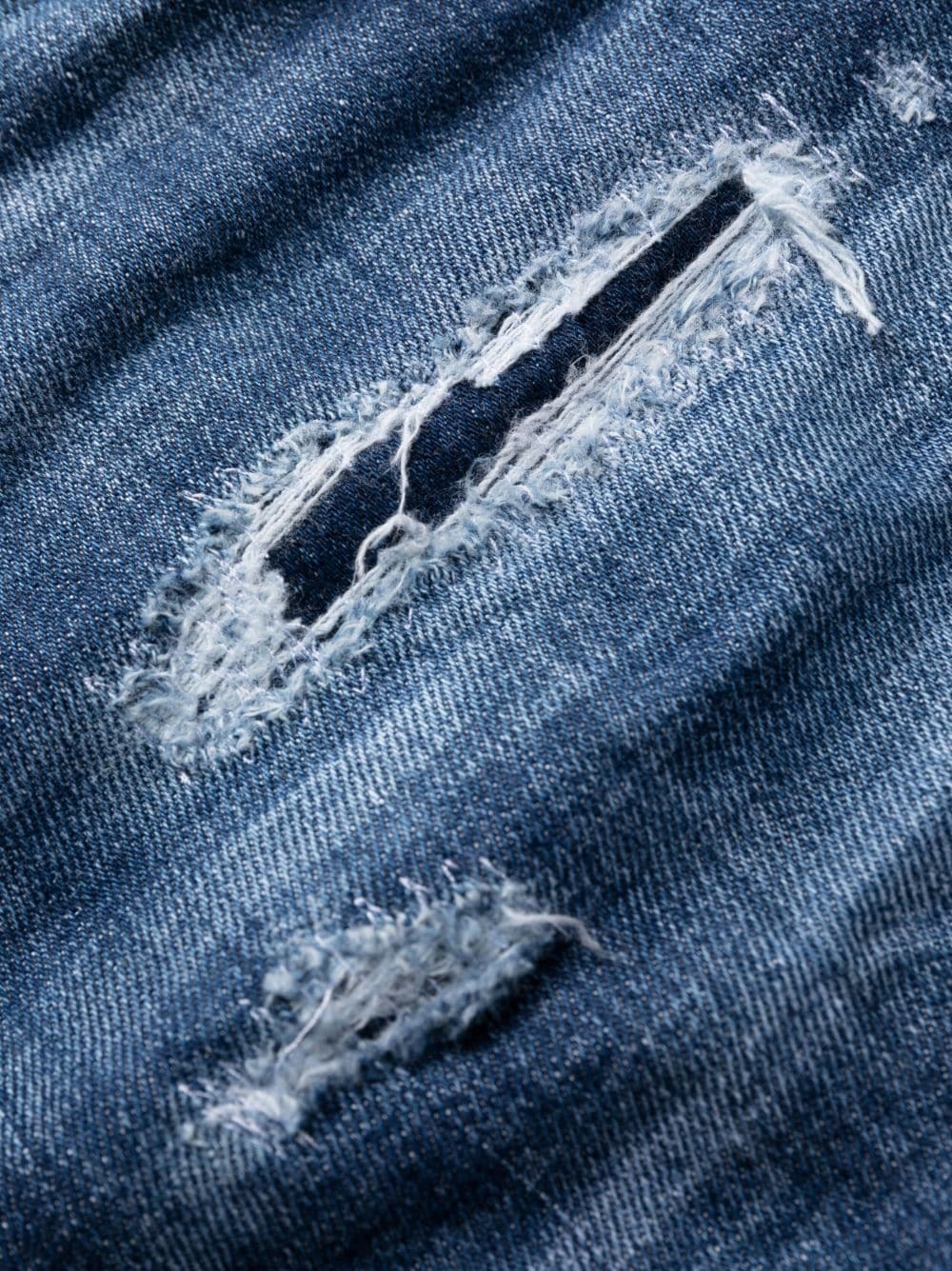 mid-rise distressed skinny jeans - 6