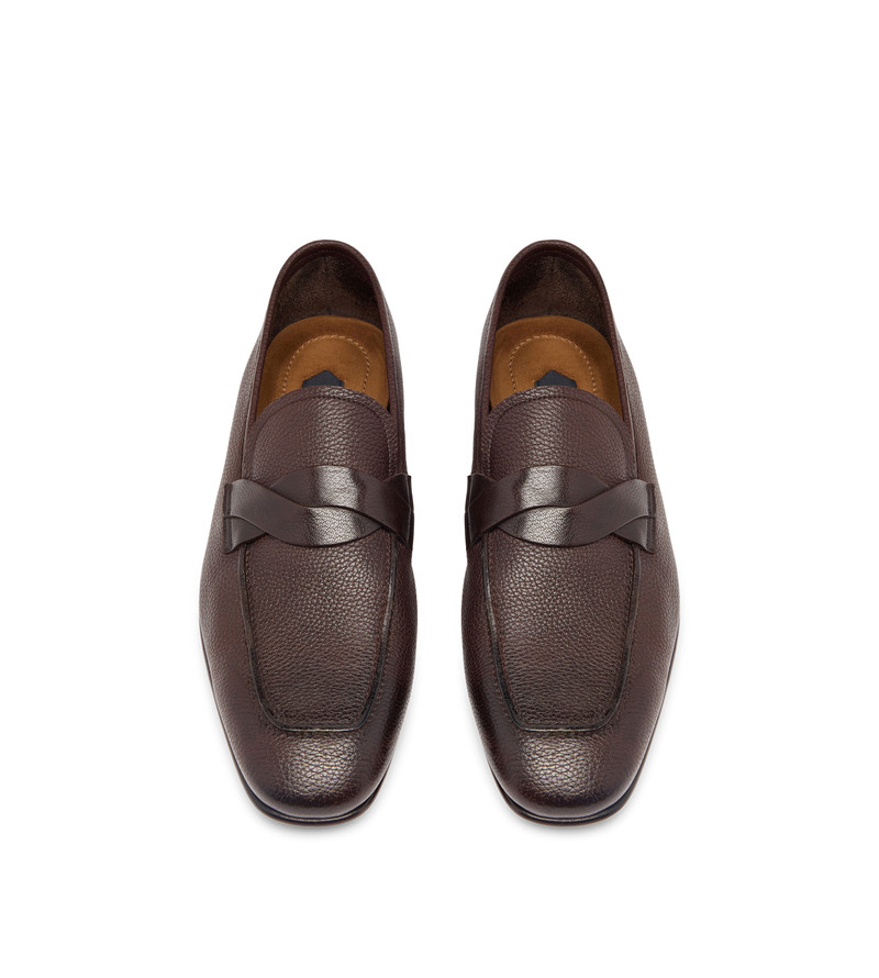 GRAIN LEATHER SEAN TWISTED BAND LOAFER 1