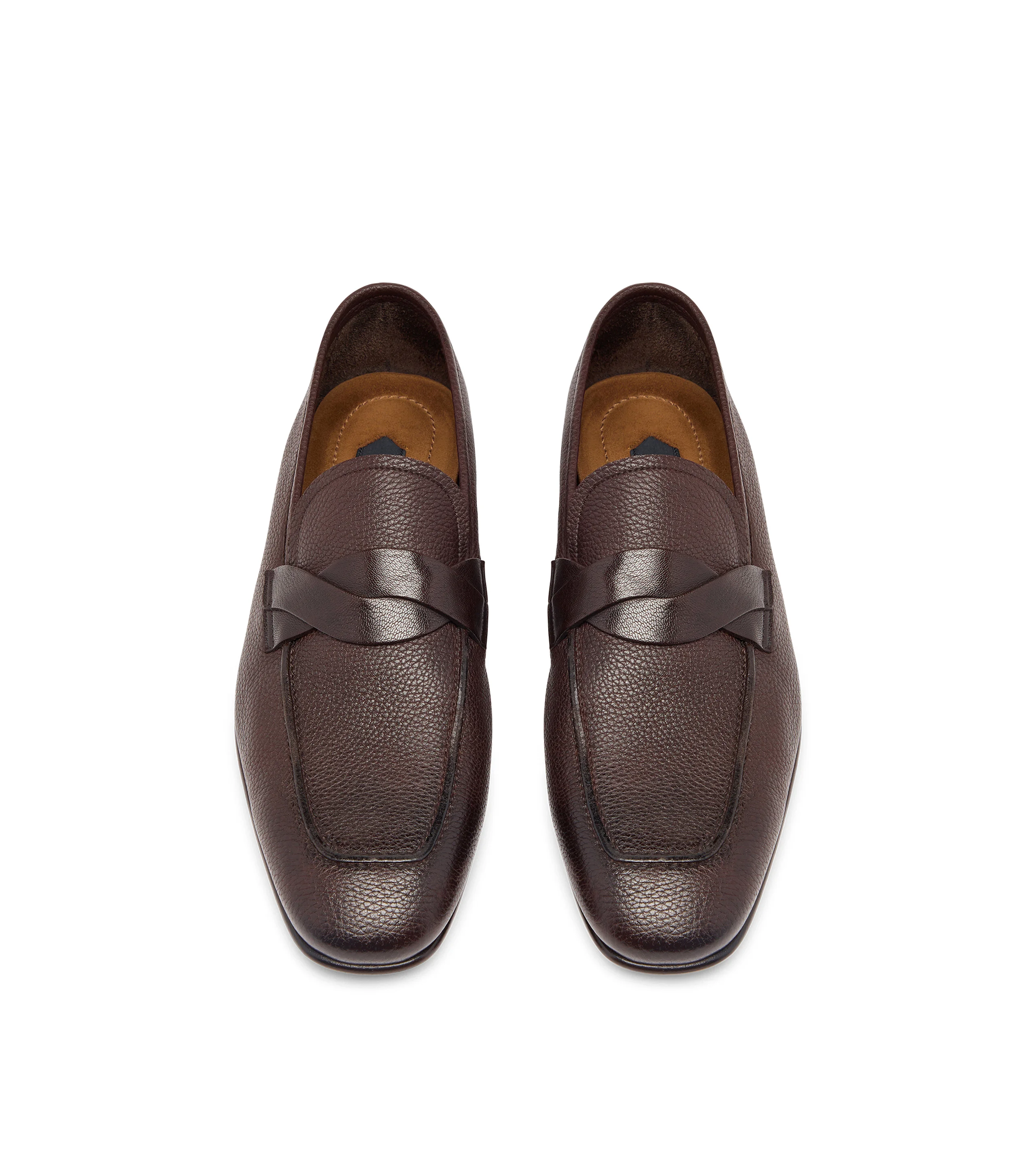 GRAIN LEATHER SEAN TWISTED BAND LOAFER - 1