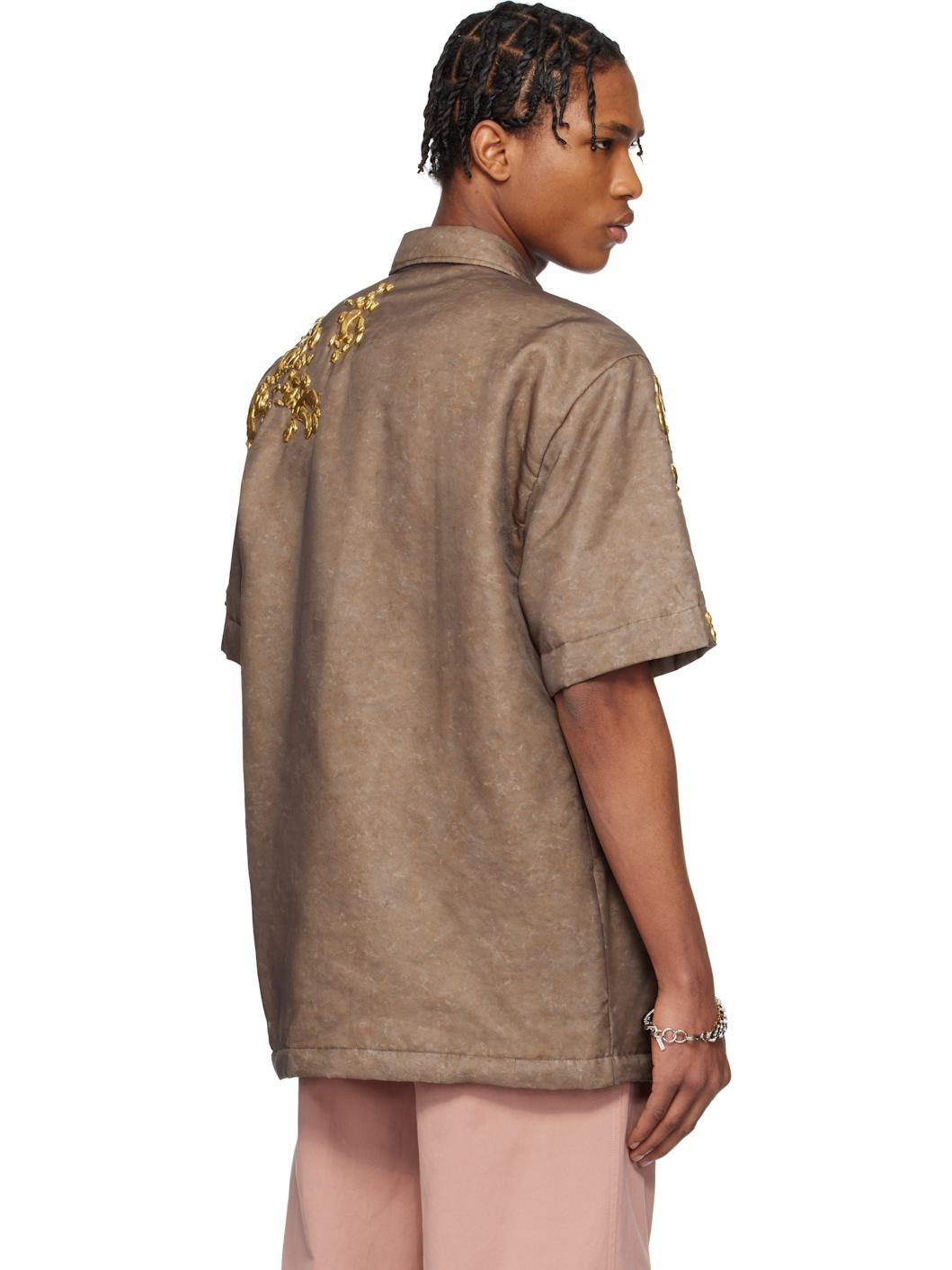 Brown Graphic Hardware Shirt - 3