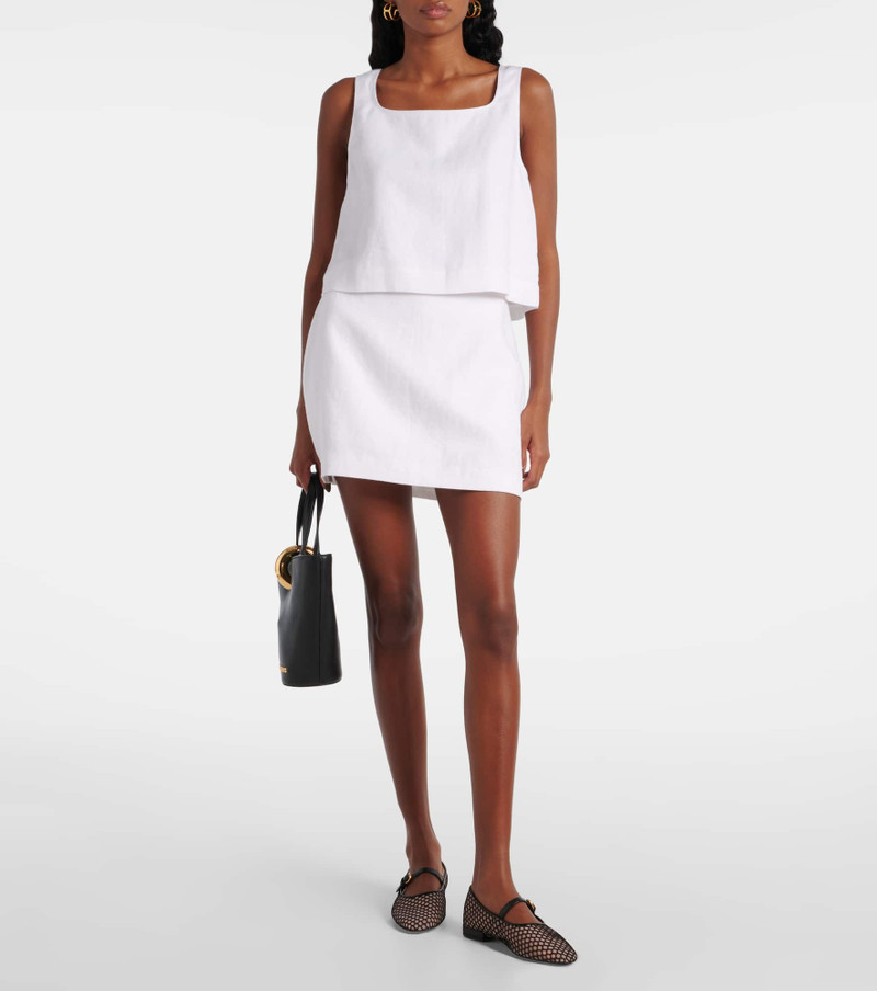 POSSE Val linen crop top outlook