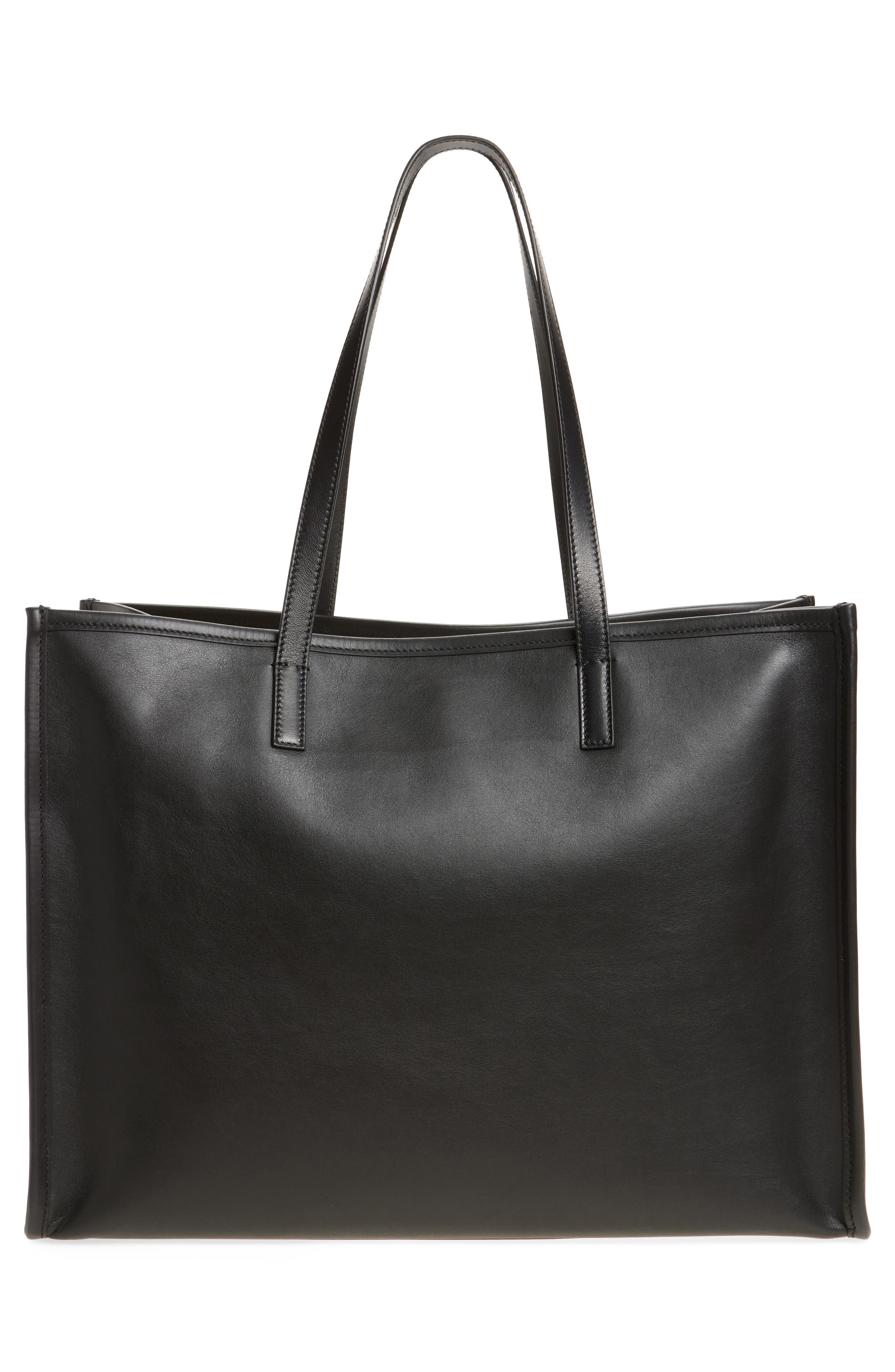 McQueen T-Bar Pendant Tote in Black/Silver at Nordstrom - 3