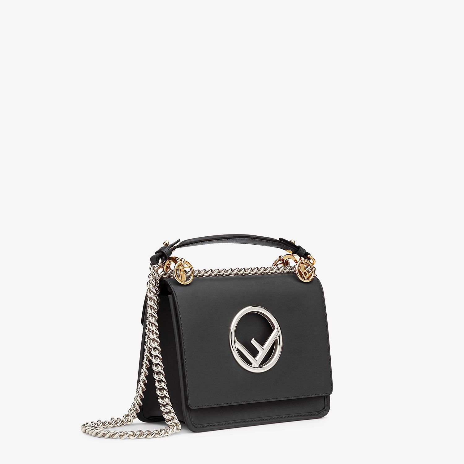 Black leather mini-bag - 3