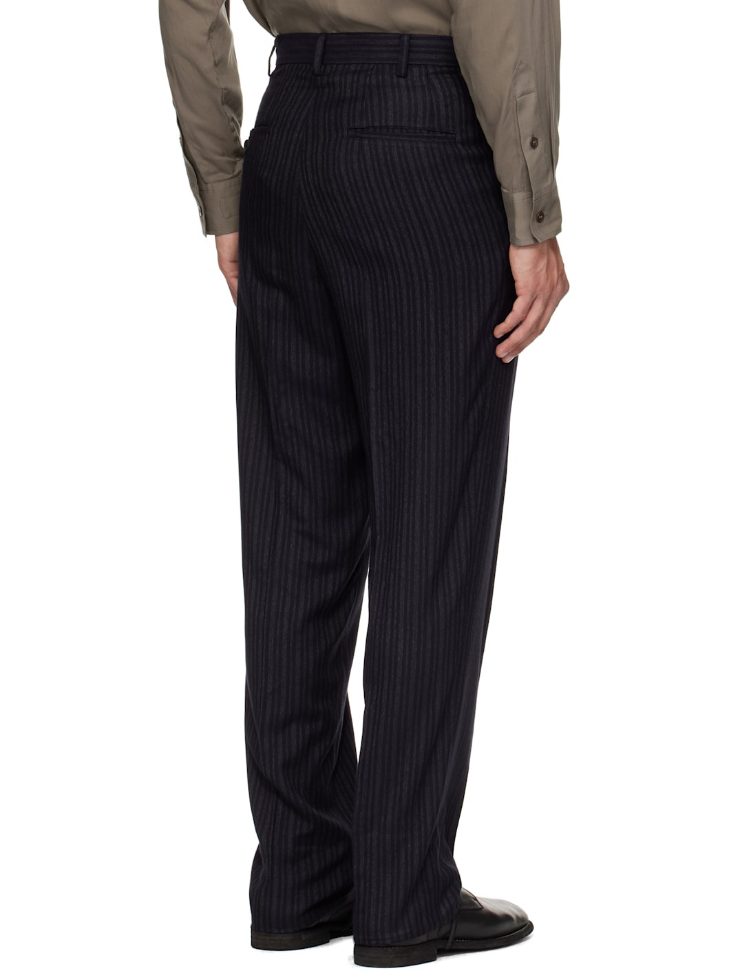 Black Suit RY Heather ST Flat Trousers - 3