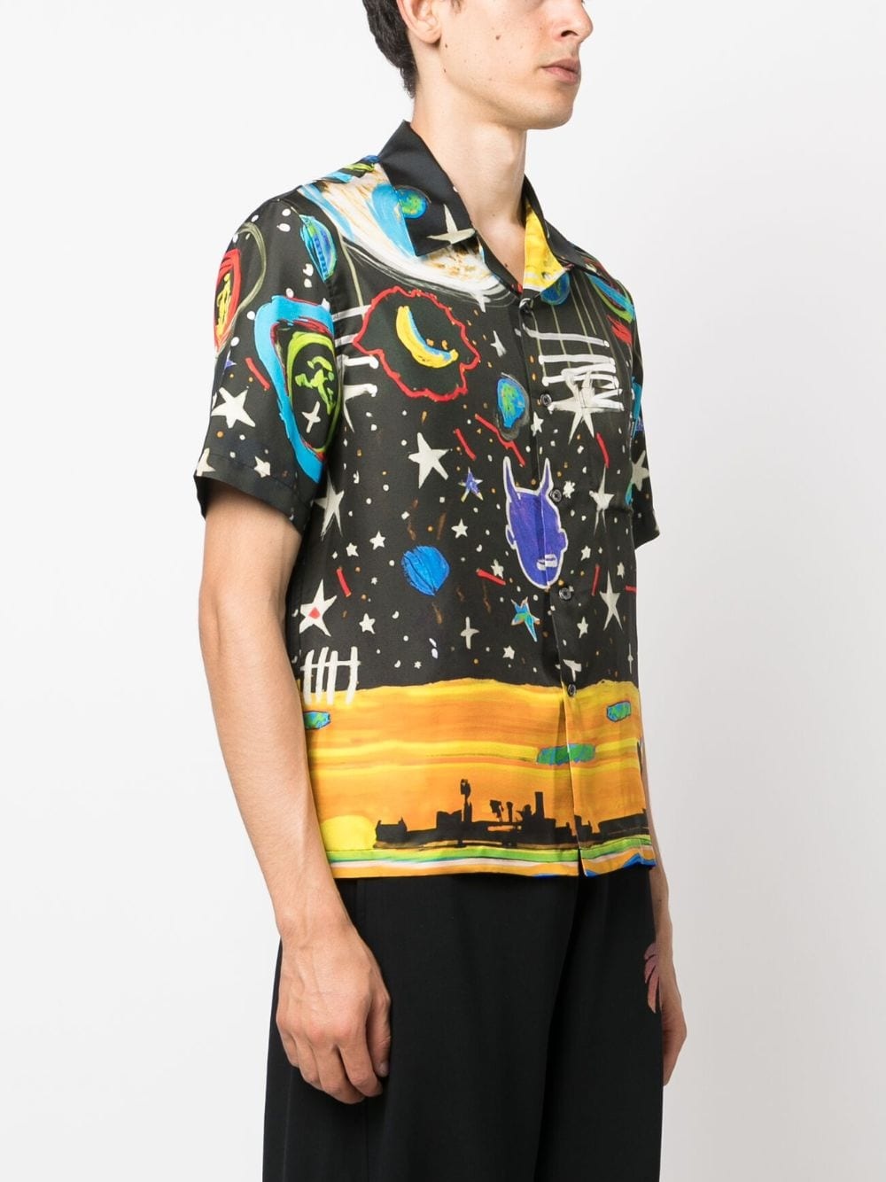 Starry Night bowling shirt - 3