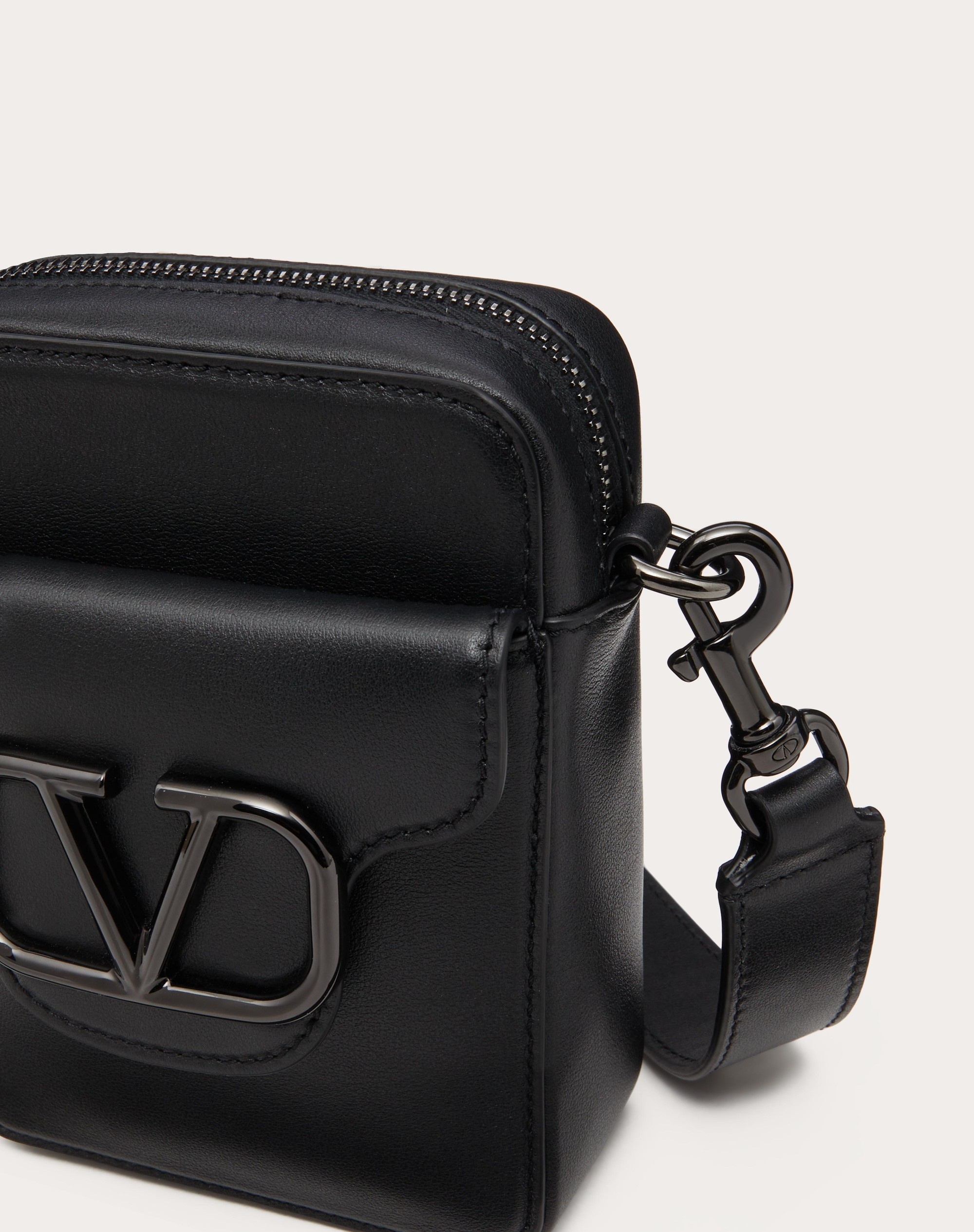 MINI VALENTINO GARAVANI LOCÒ CROSSBODY CALFSKIN BAG - 8