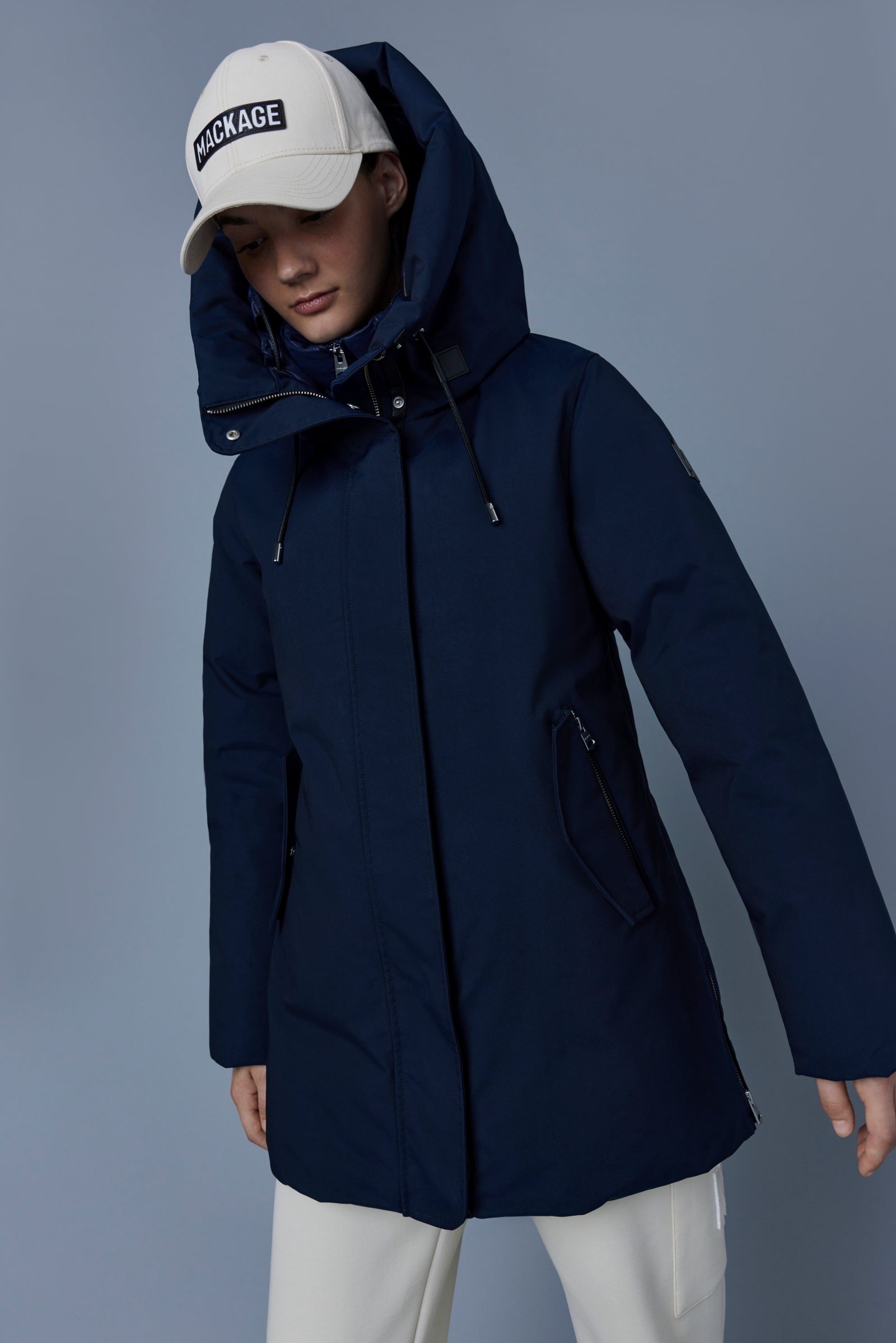 KINSLEE 2-in-1 oversized down parka with bib - 5