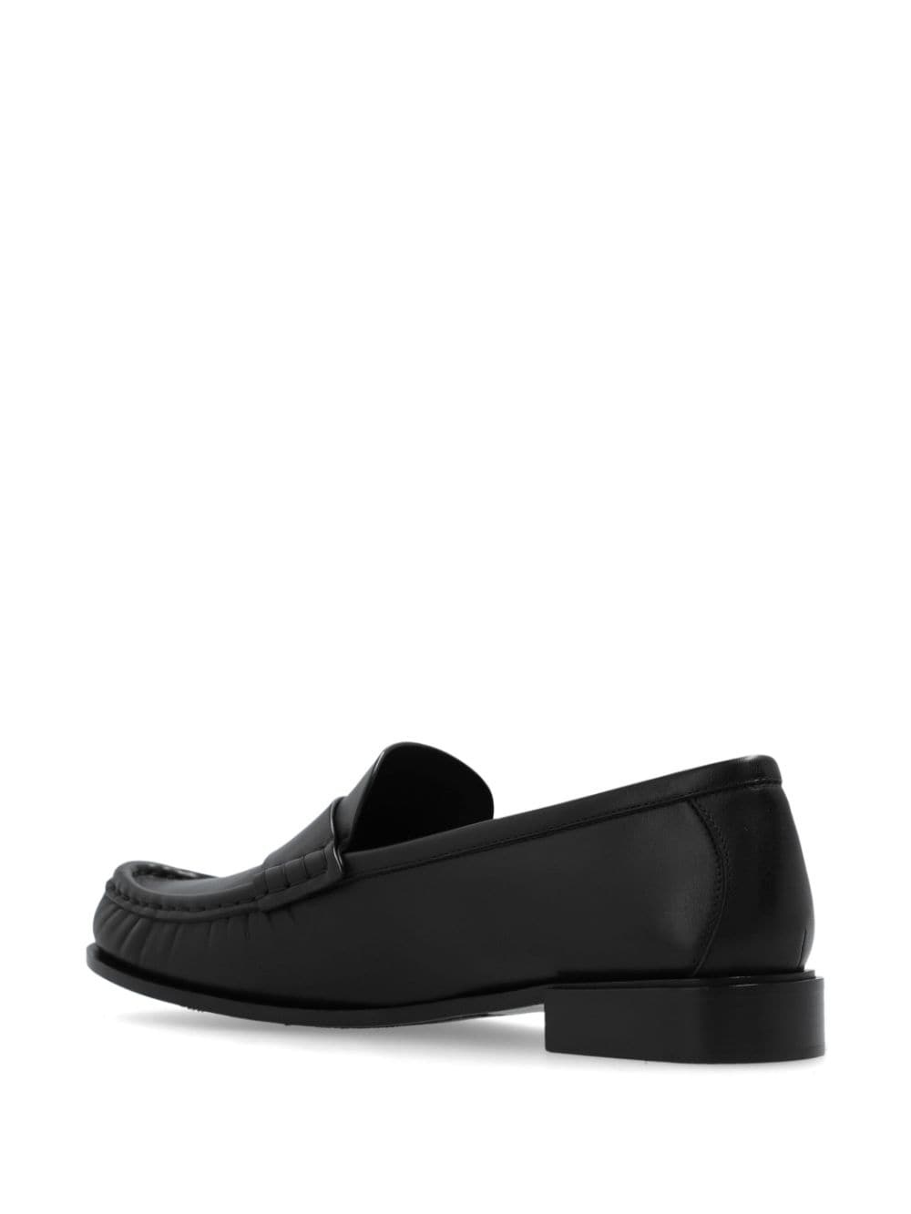 logo-appliquÃ© leather loafers - 3