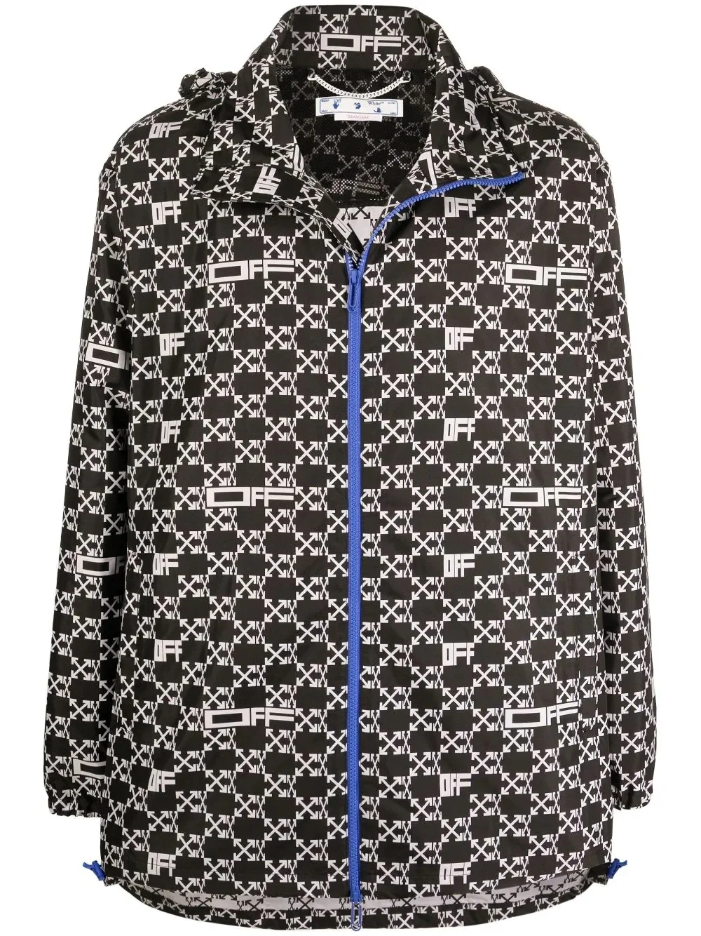 all-over logo windbreaker - 1