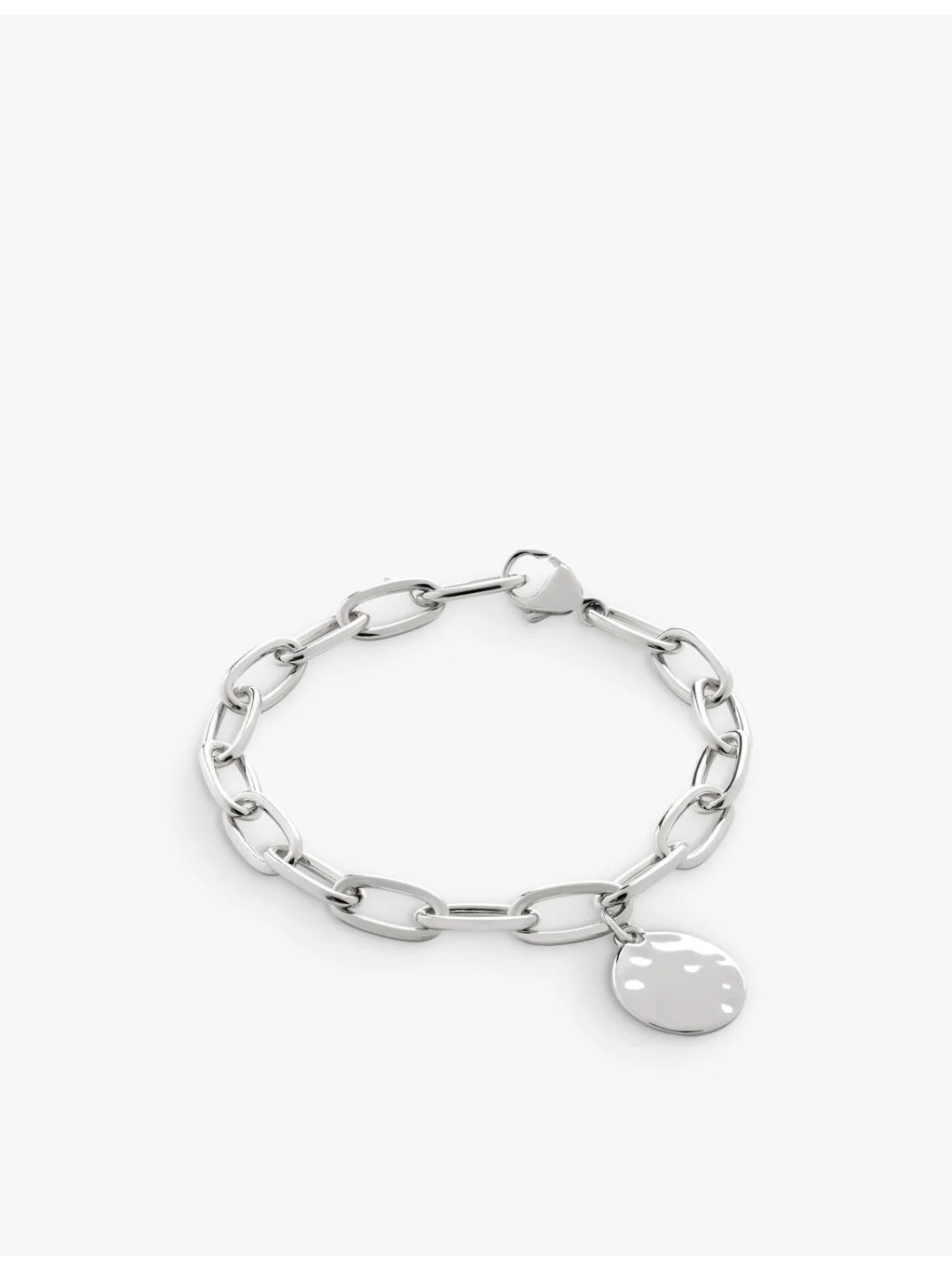 ID Oval Charm sterling-silver bracelet - 1