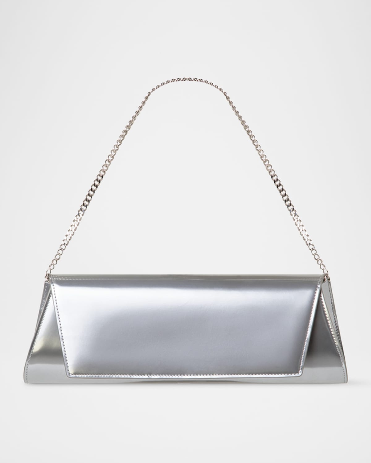 Anouk Small Metallic Leather Clutch Bag - 2