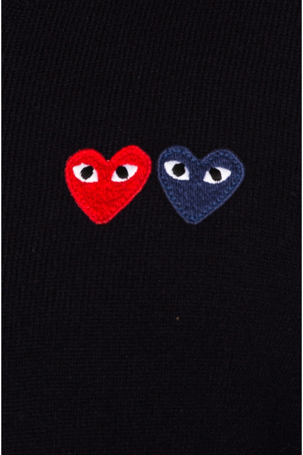 V Neck Double Emblem Sweater - 6