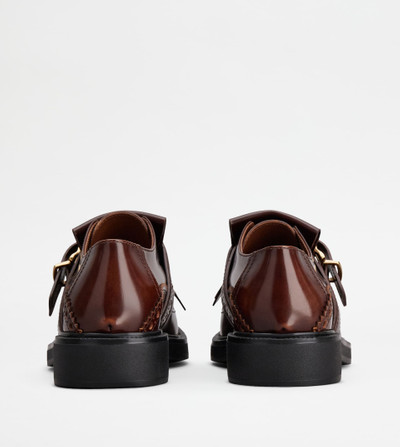 Tod's MONKSTRAPS IN LEATHER - BROWN outlook