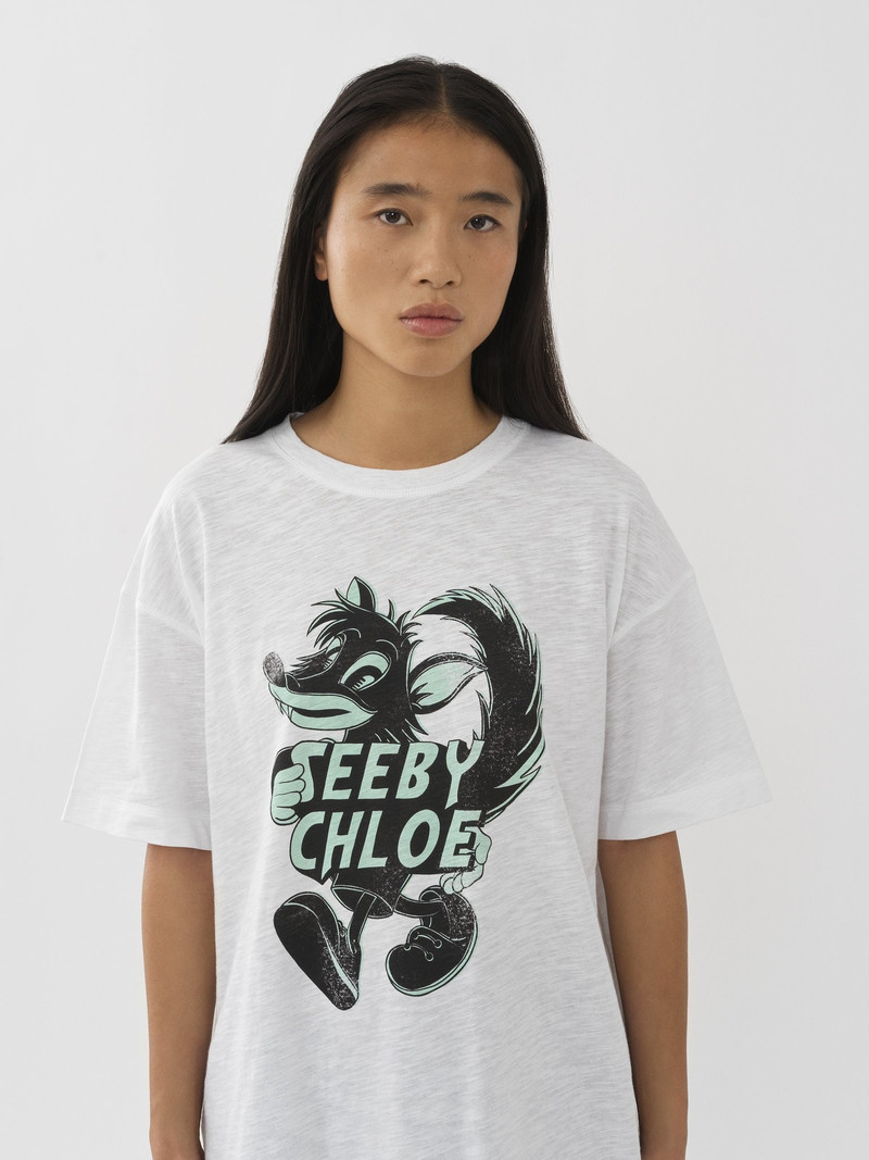 See by Chloé PRINTED FLAMÉ T-SHIRT outlook
