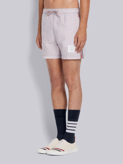 Thom Browne Multicolor Poly-nylon Seersucker Drawcord Waist Swim Short outlook