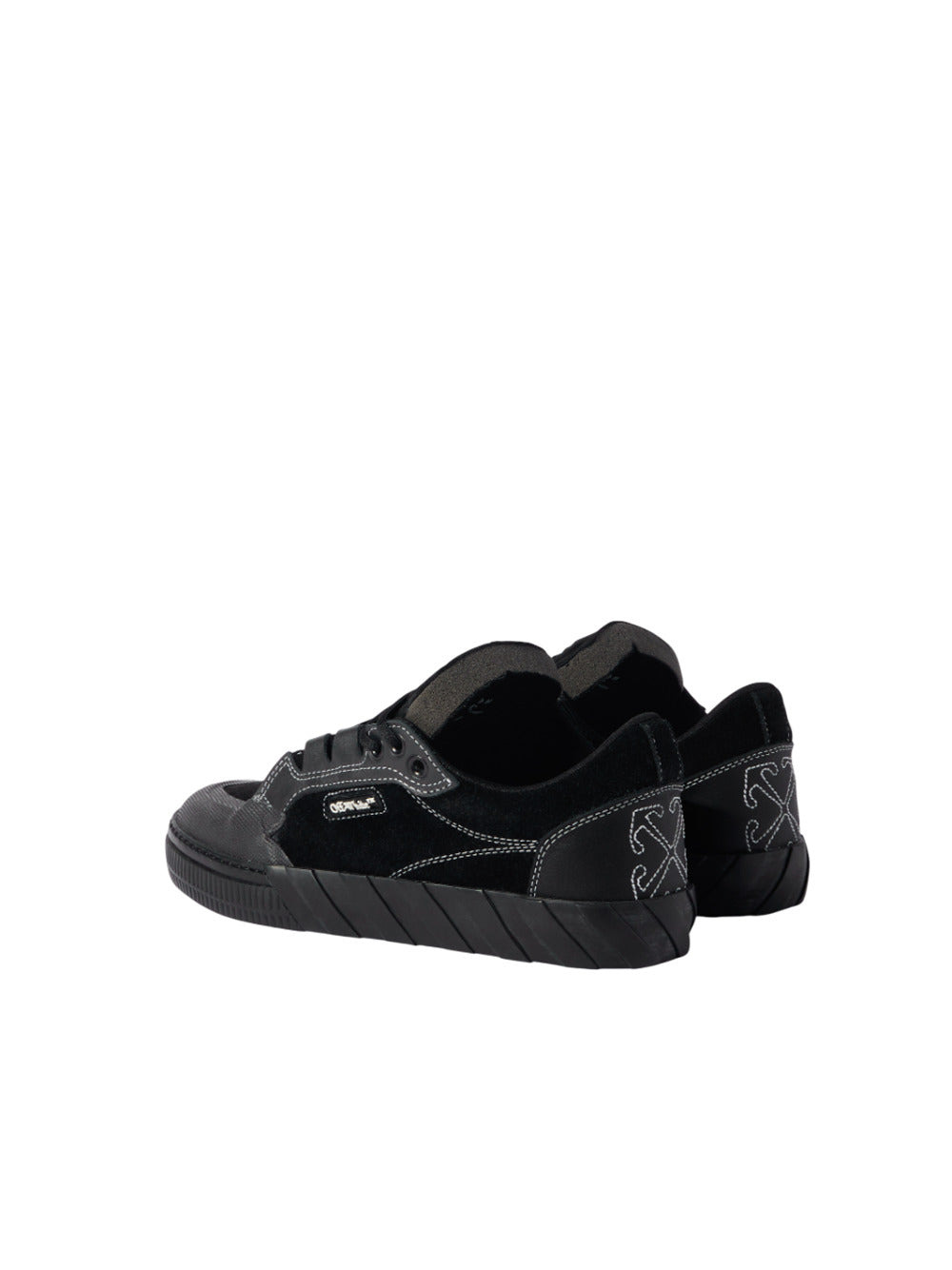 Off White Men Black 779 Vulcanized Leather Sneakers - 3