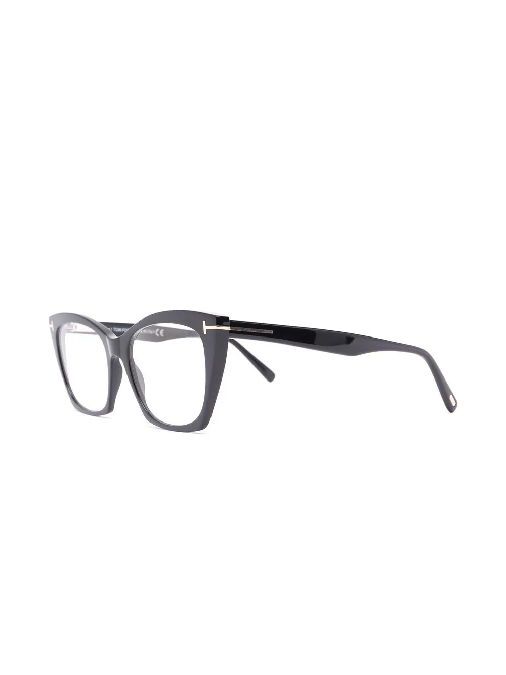 logo-plaque cat-eye glasses - 2