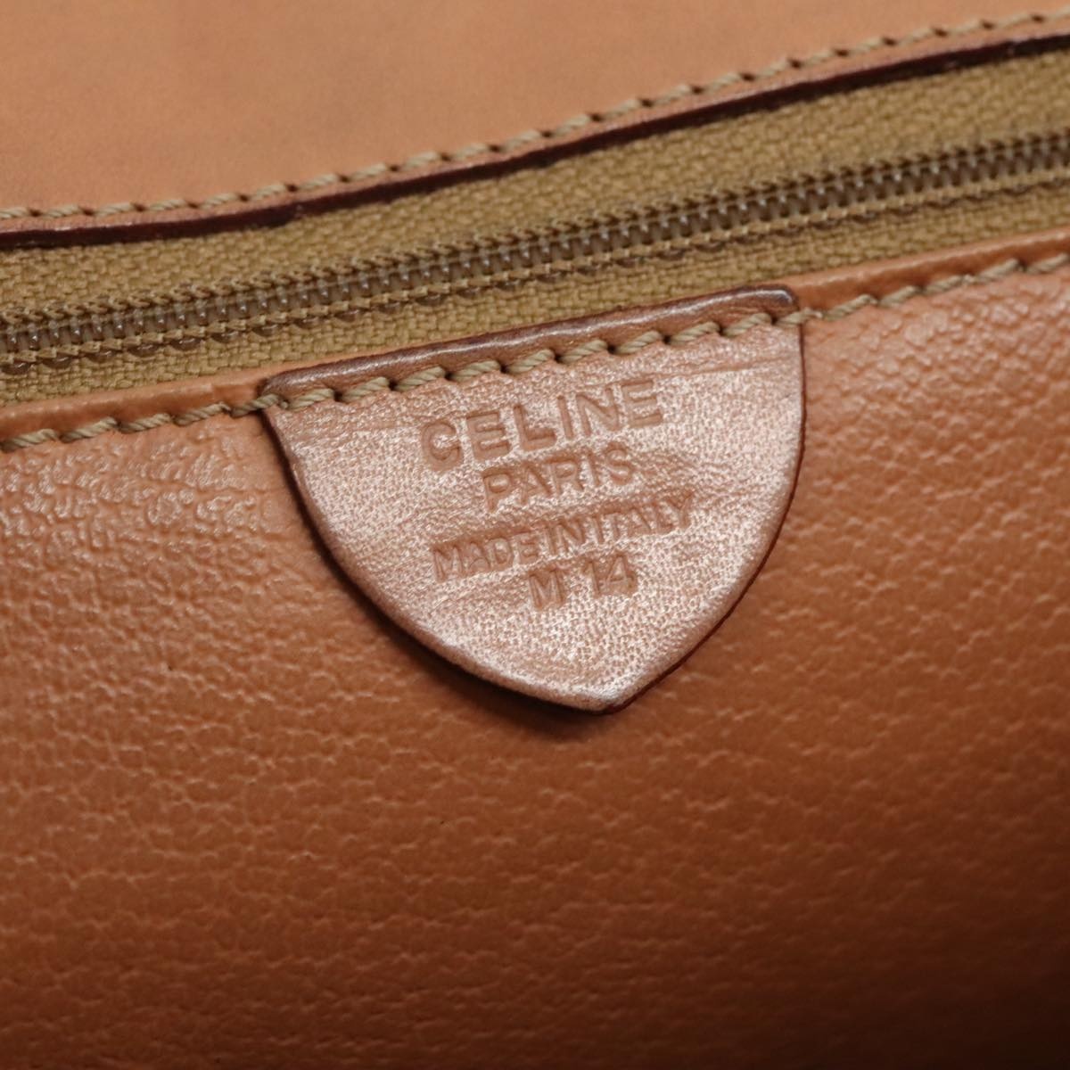 CELINE Macadam Canvas Hand Bag Pvc Leather Brown - 12