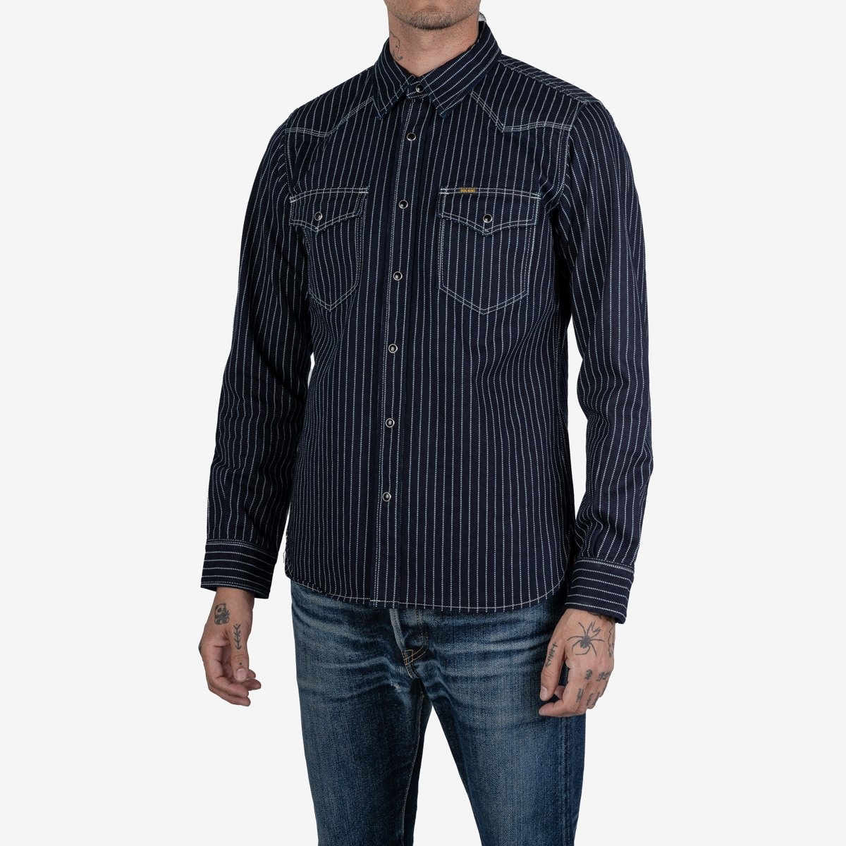 IHSH-62-IND 12oz Wabash Western Shirt - Indigo - 2