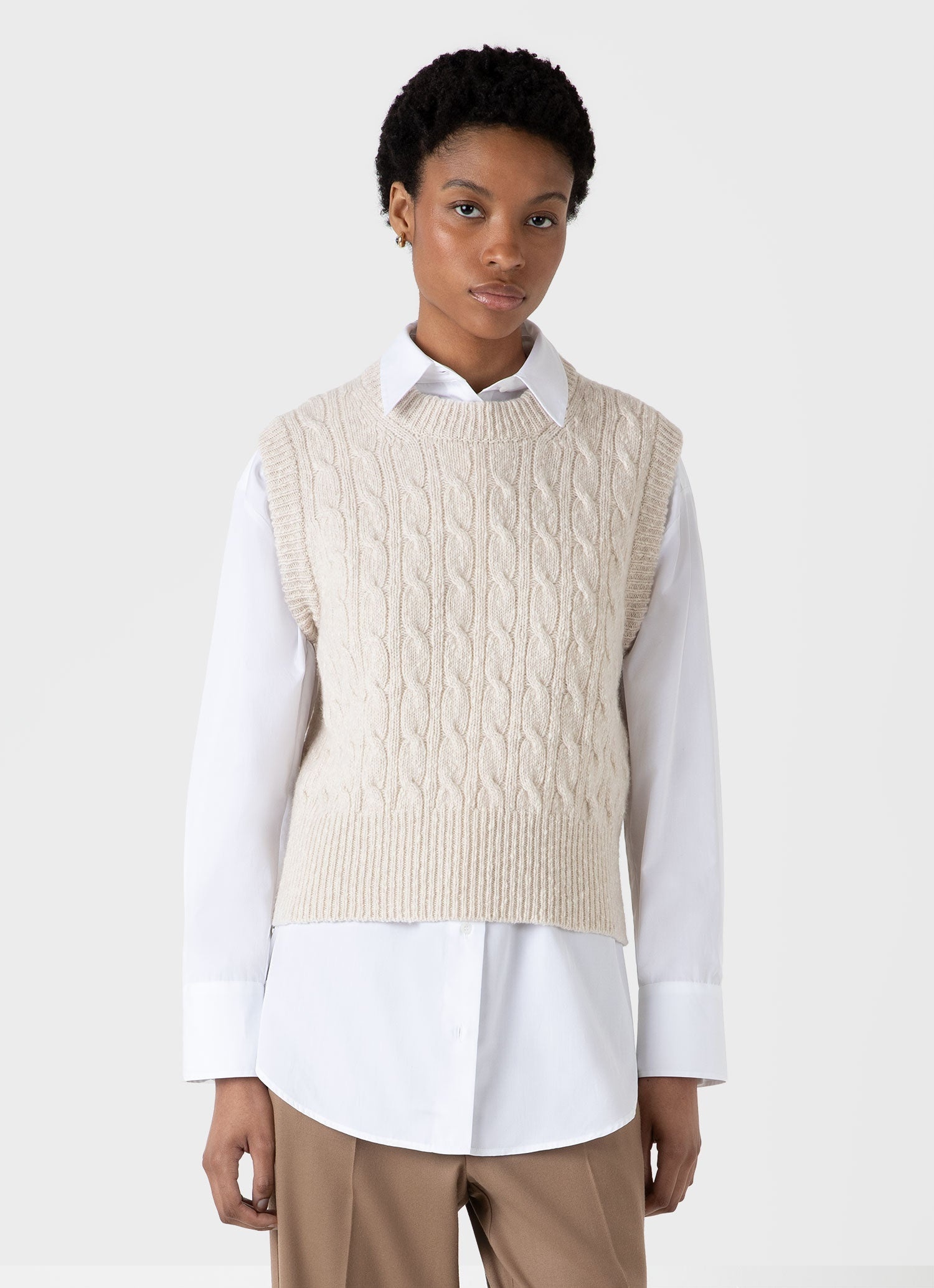 Cable Knit Vest - 1