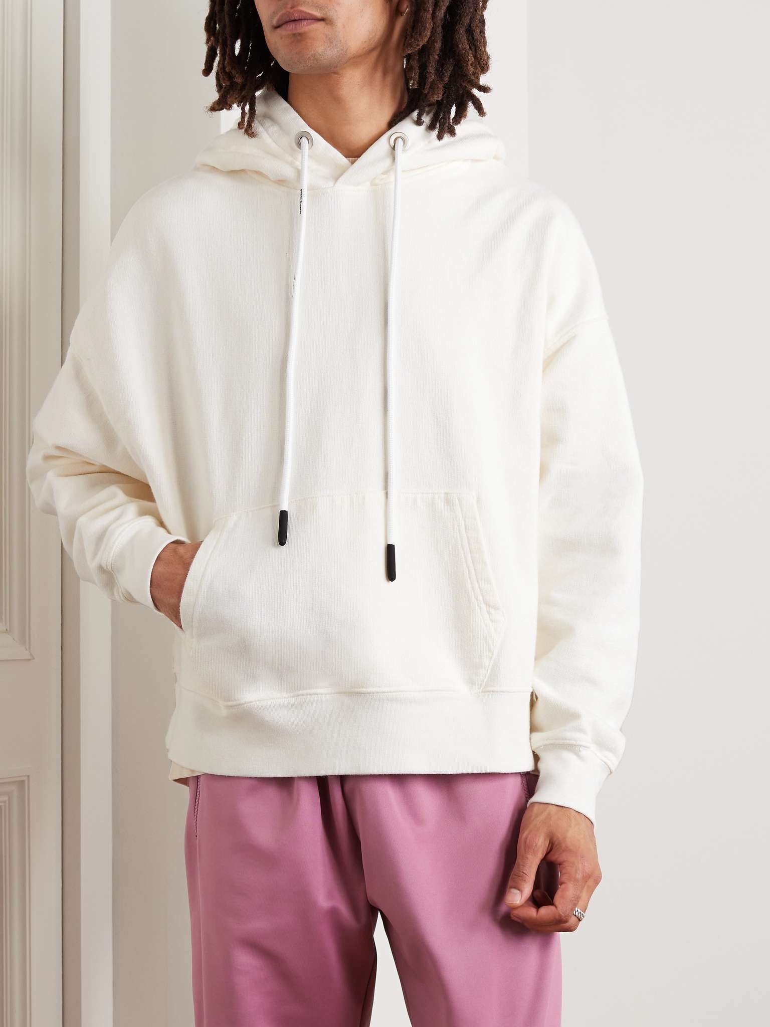 Logo-Appliquéd Loopback Cotton-Jersey Hoodie - 4