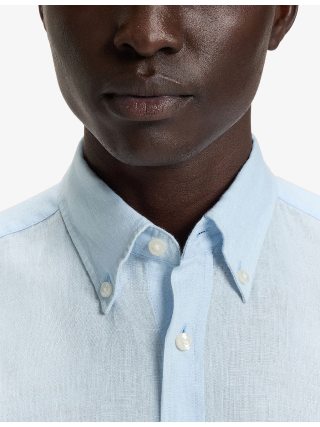 Logo-Embroidered Regular-Fit Linen Shirt - 4