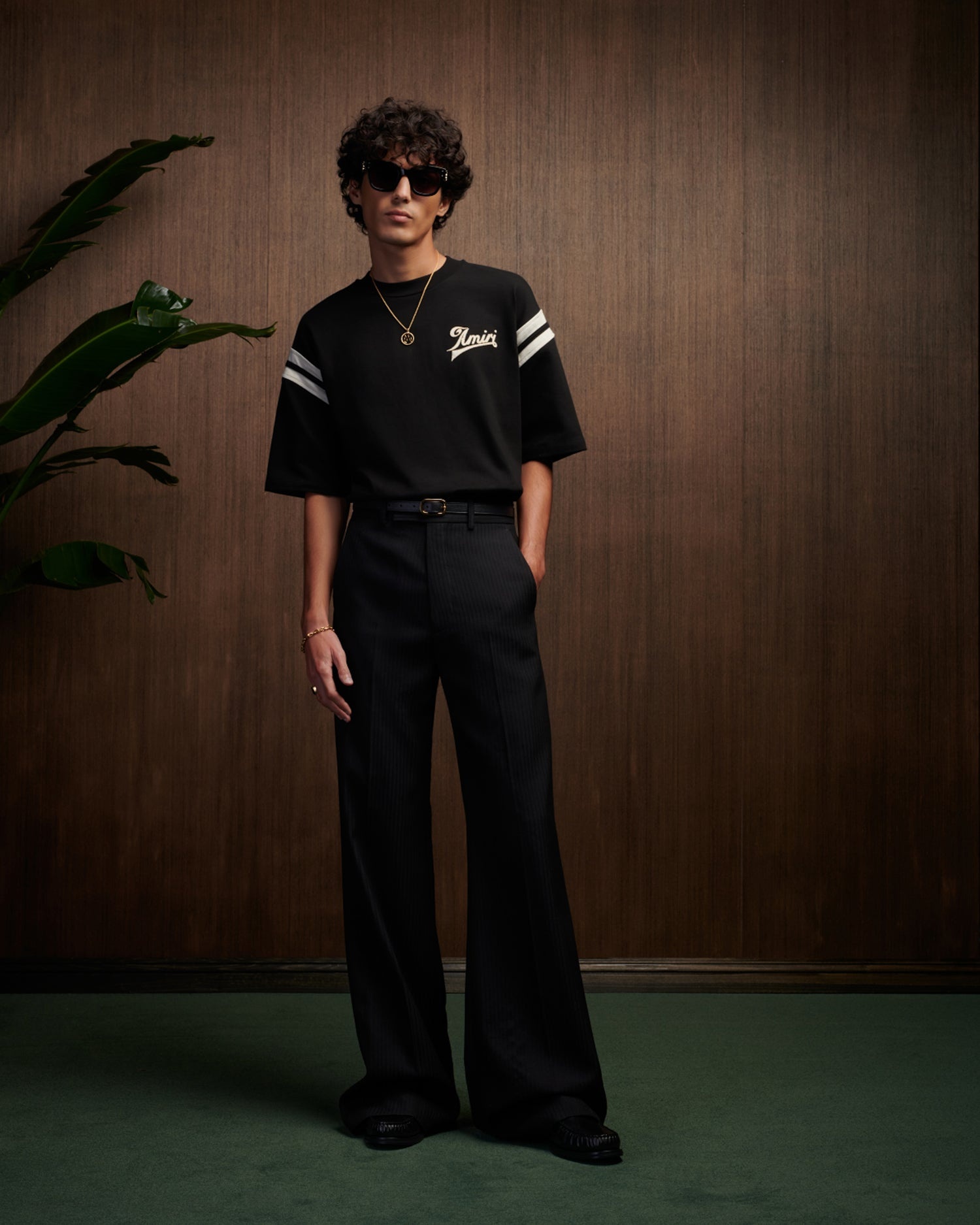 Tシャツ・カットソー AMIRI FW25 AMIRI HOLLYWOOD OVERSIZED TEE (AMJYTE1204 BLACK) Amiri Men's Amiri Hollywood Oversized T-Shirt | Neiman Marcus