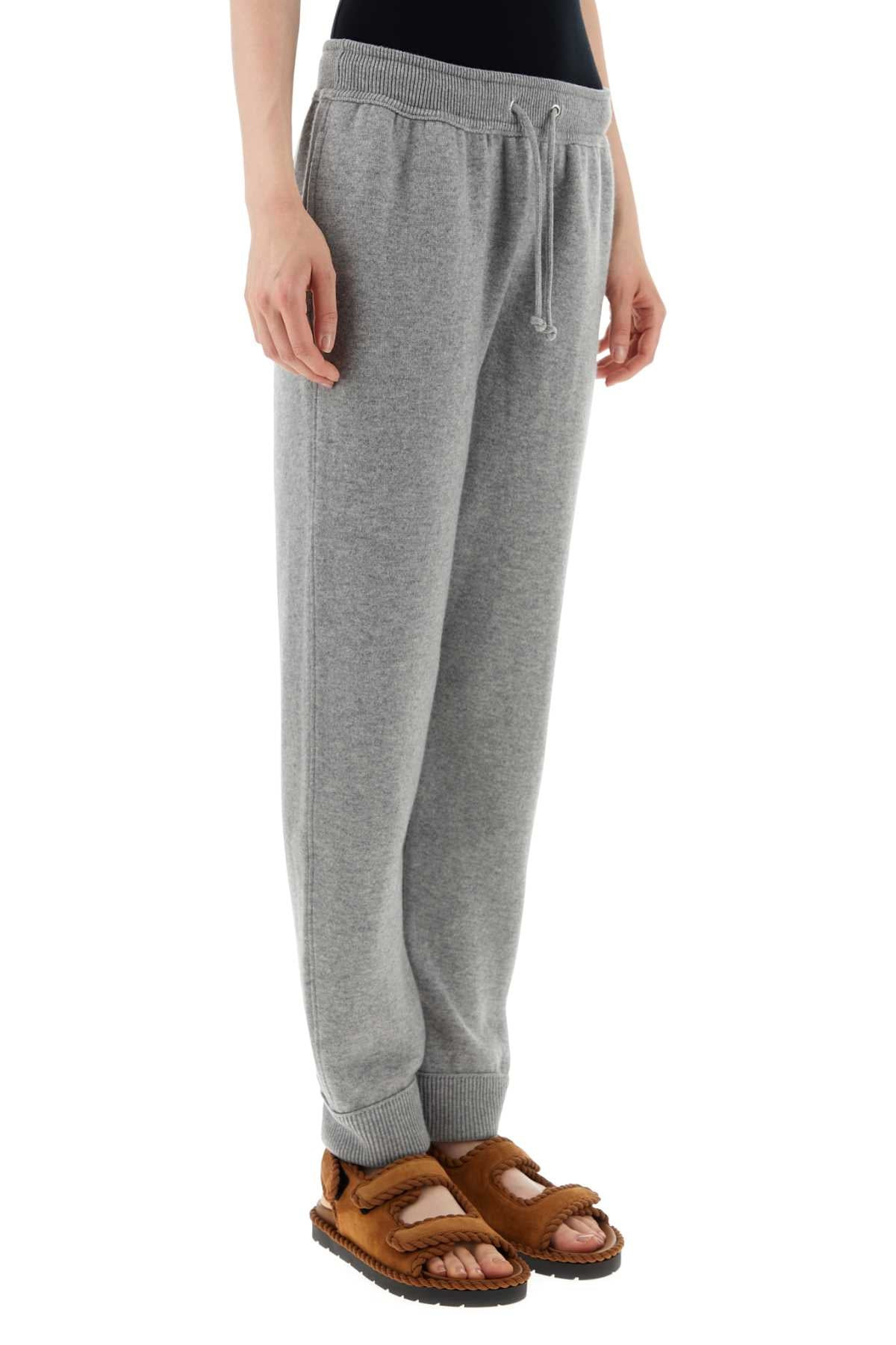 Bottega Veneta Women Grey Cashmere Joggers - 3