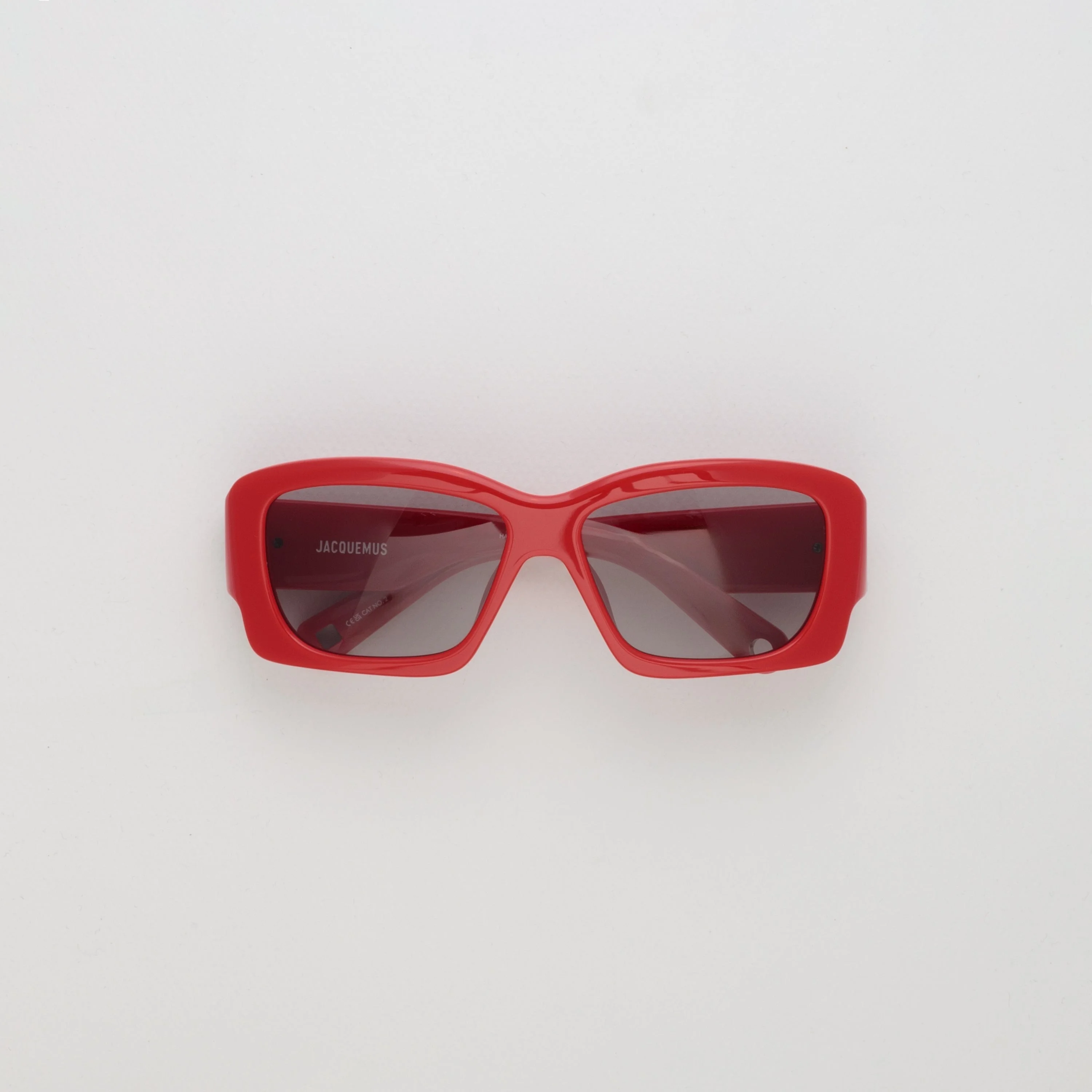 Croisiere Rectangular Sunglasses in Red - 1