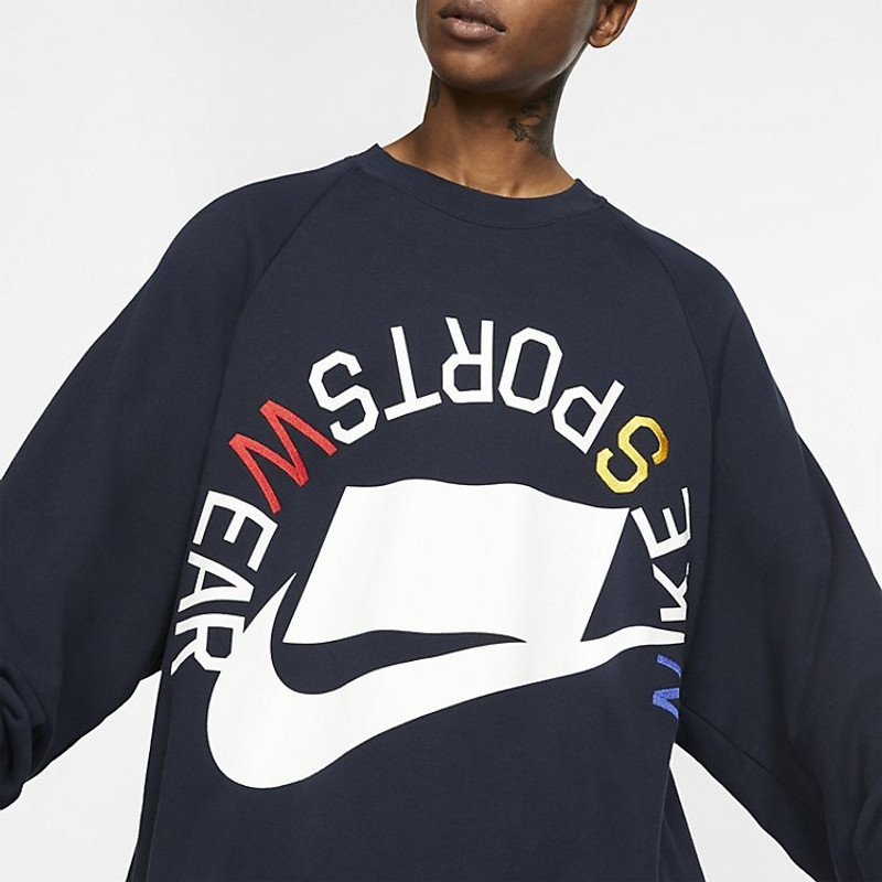 Nike Nike Sportswear Nsw French Terry Crew 'Dark Obsidian' AR1622-475 outlook