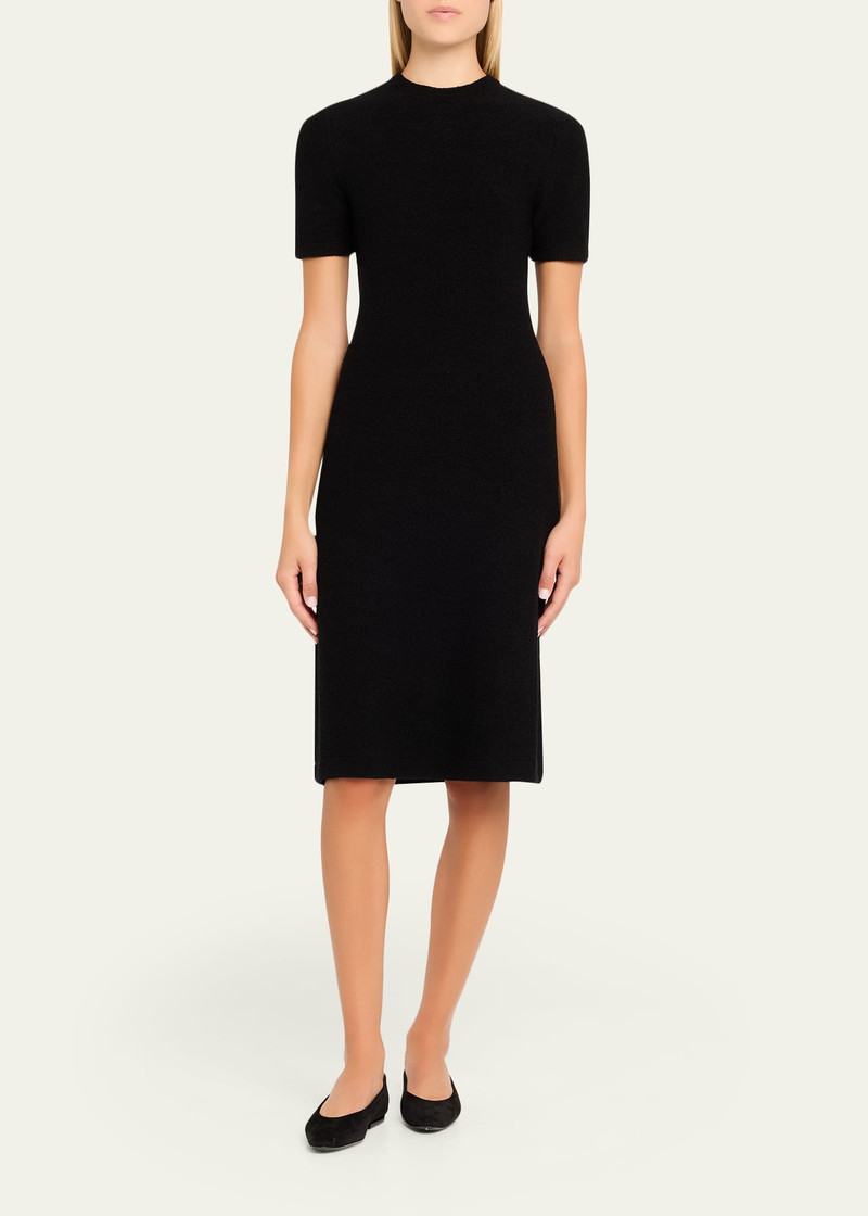 Loro Piana Jarilla Silk Boucle Midi Dress outlook