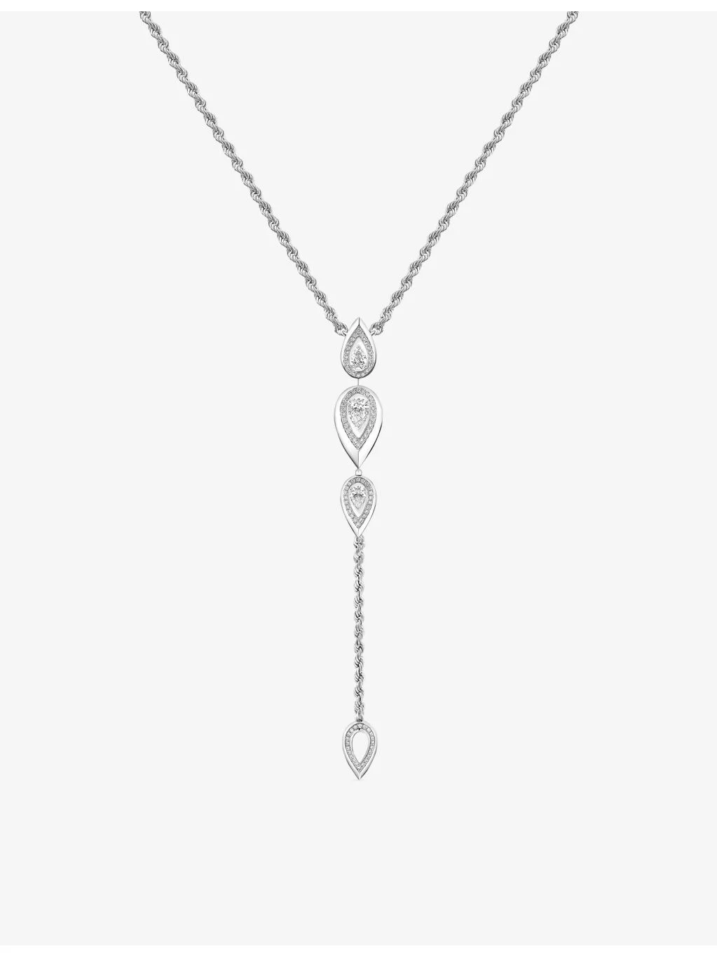 Fiery Tie Gold and 0.71ct Diamond Necklace - 1