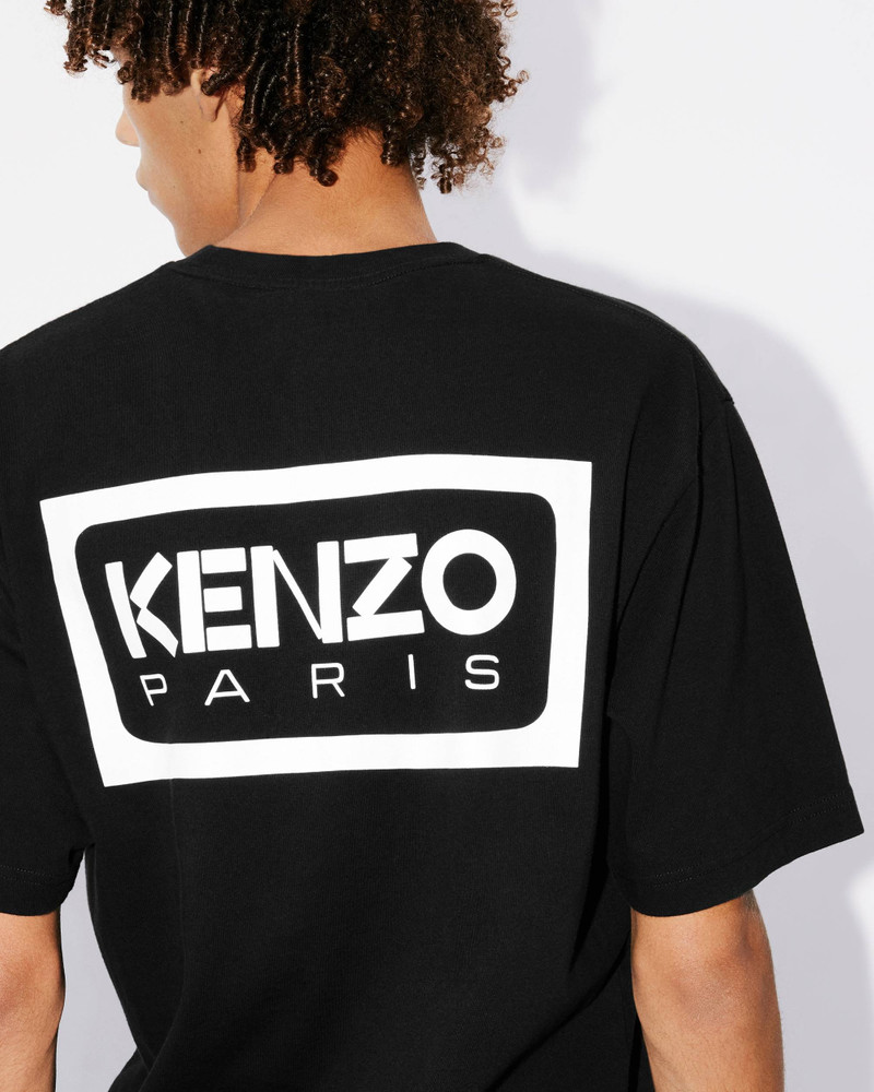 'Bicolor KENZO Paris' classic two-tone embroidered T-shirt 7