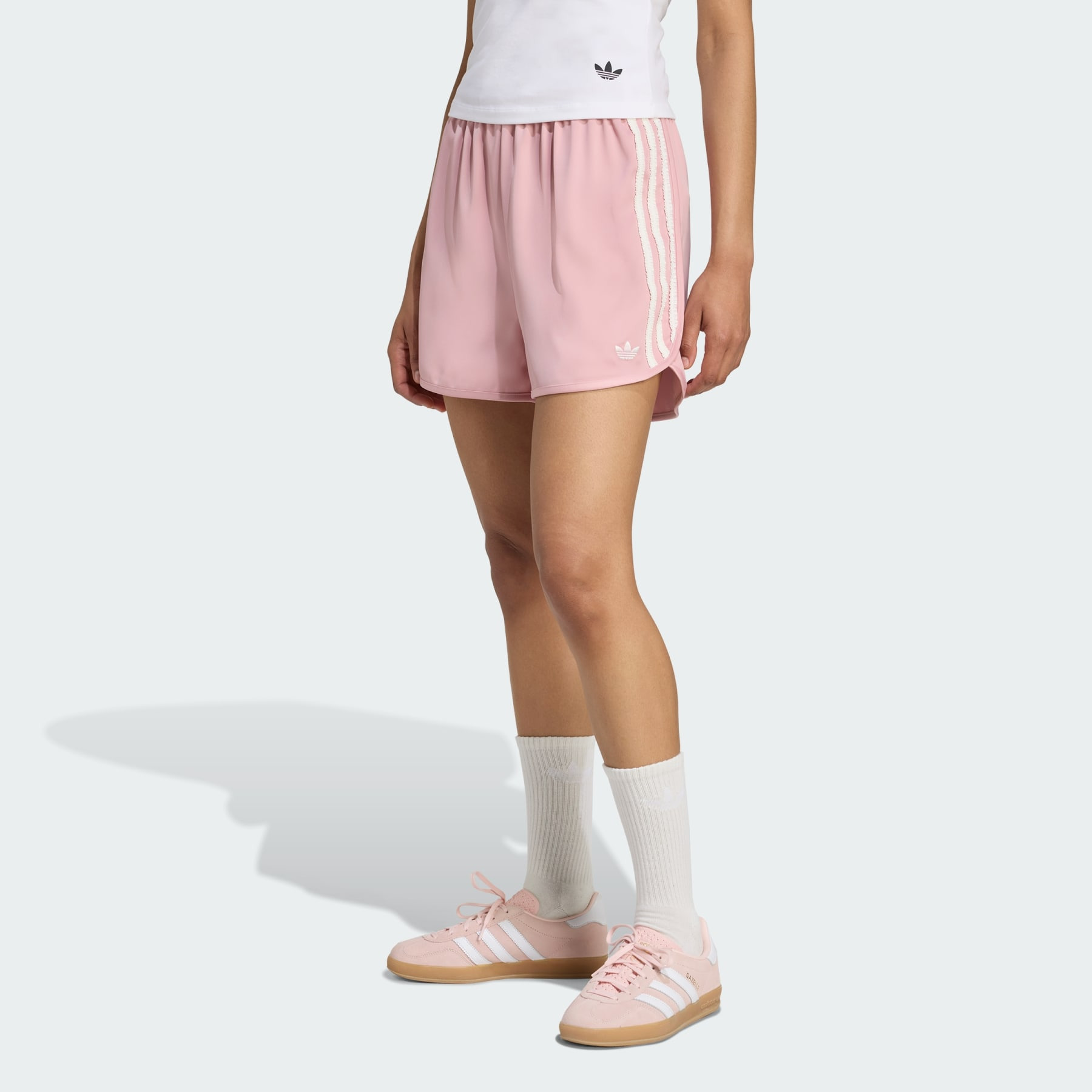 adidas Originals Satin Shorts Ruffle 3-Stripes - 2