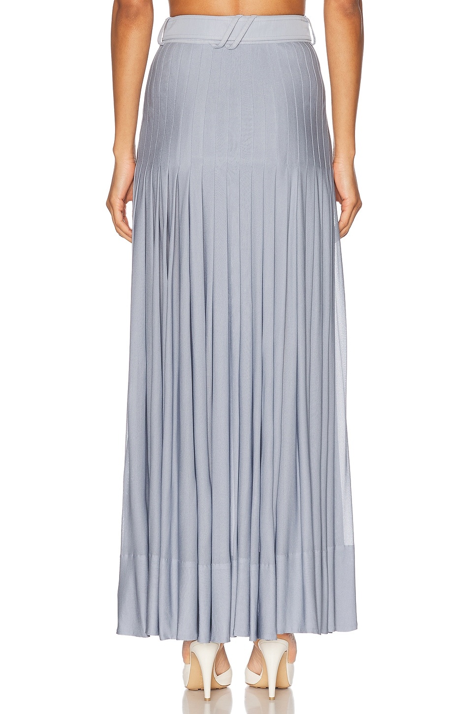 Pleated Long Skirt - 4