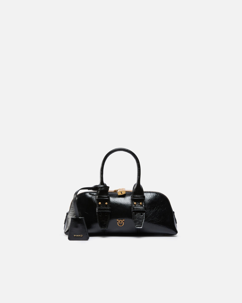 ESCAPE BAG SMALL HANDBAG IN PATENT-EFFECT LEATHER 1