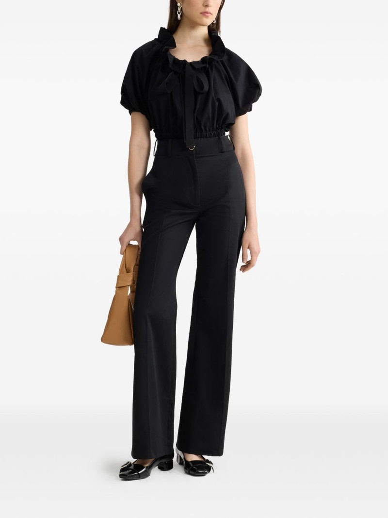 PATOU ruffled cropped top outlook