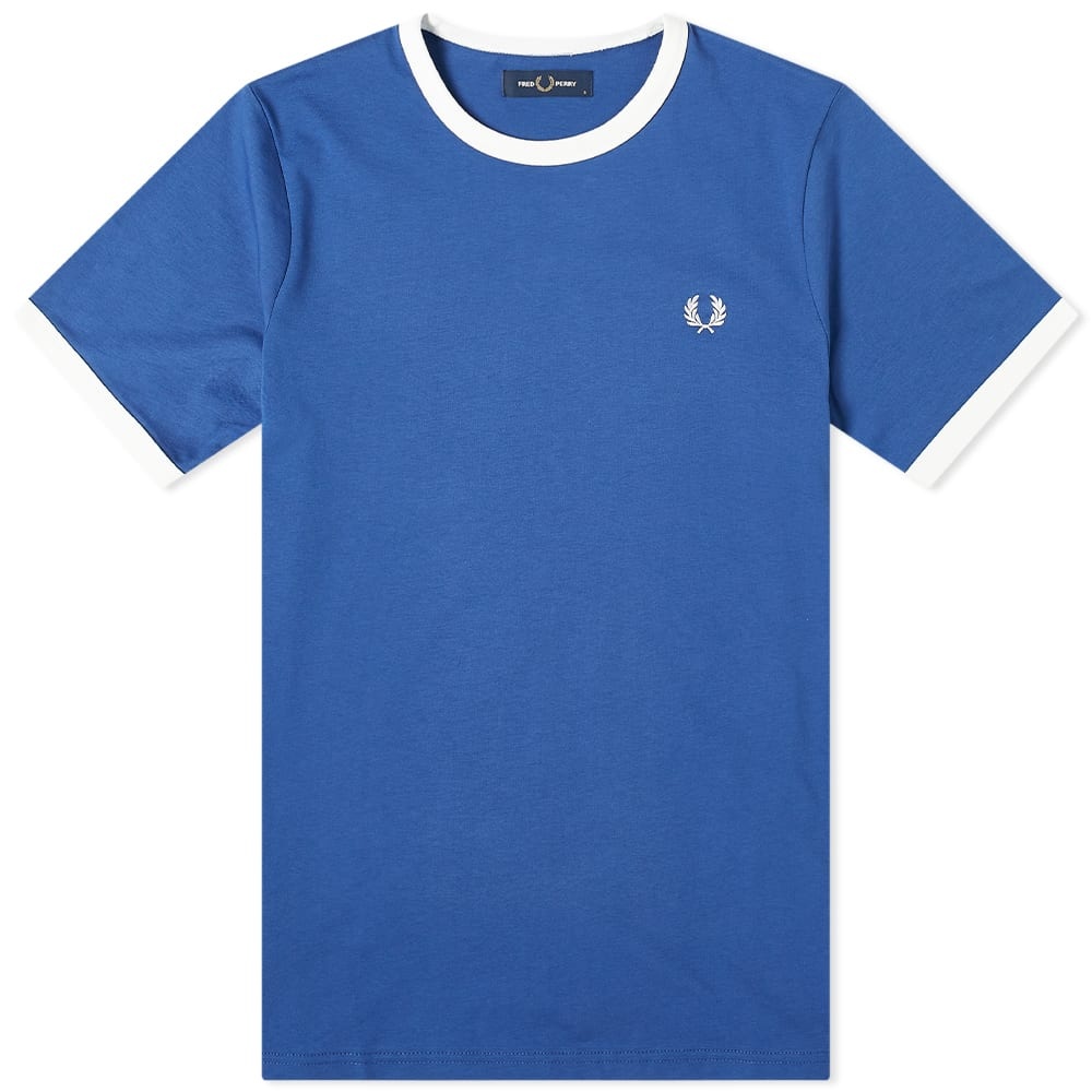 Fred Perry Authentic Contrast Rib Ringer Tee - 1