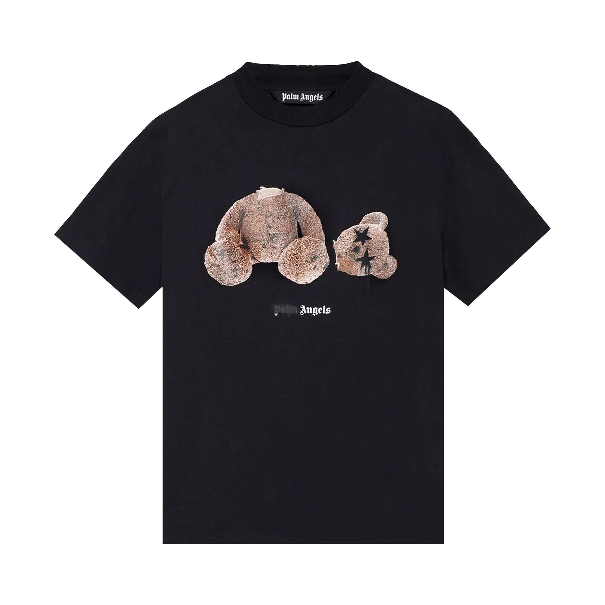 Palm Angels Spray PA Bear Classic Tee 'Black' - 1