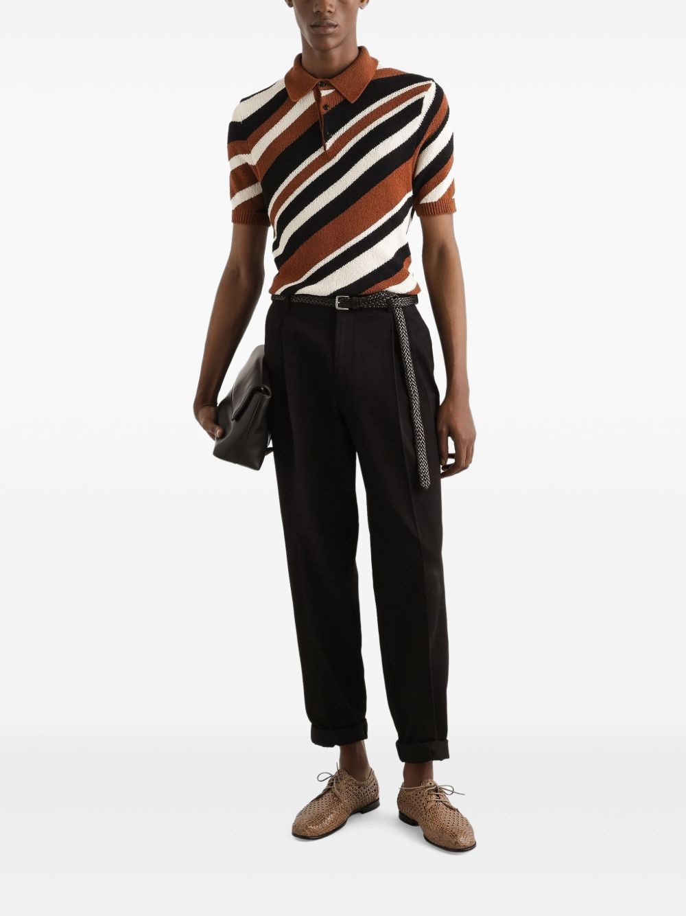 knitted polo shirt - 2