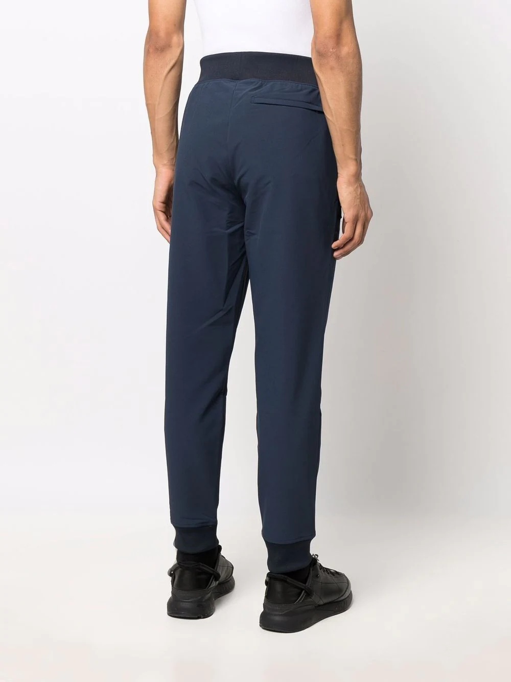 logo-patch tapered trousers - 4