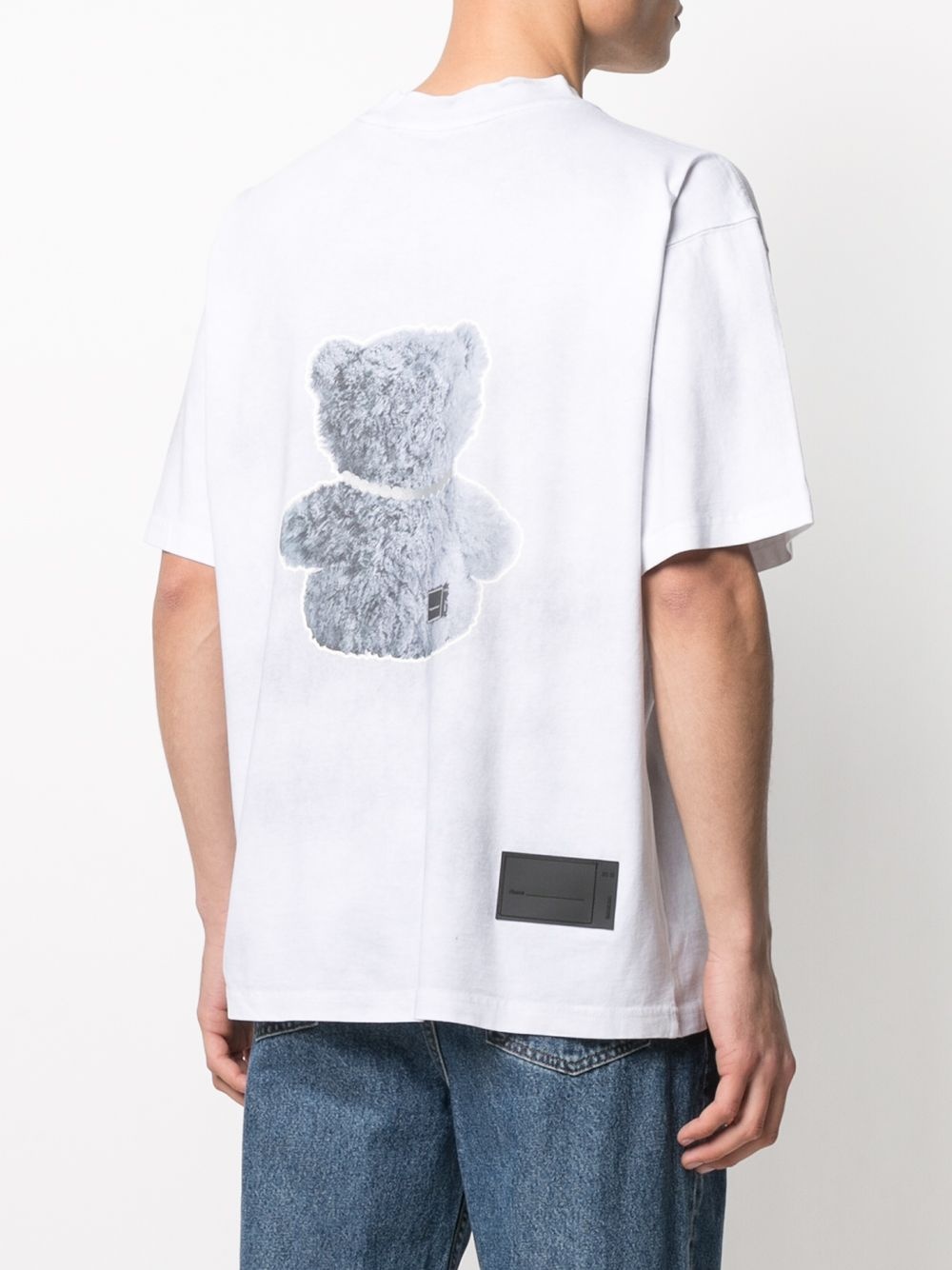 negative teddy print t-shirt - 5