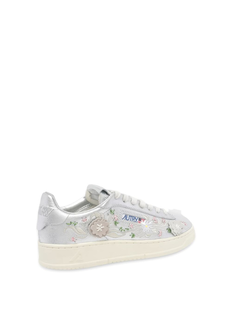 Dallas Low floral-embroidered trainers 3