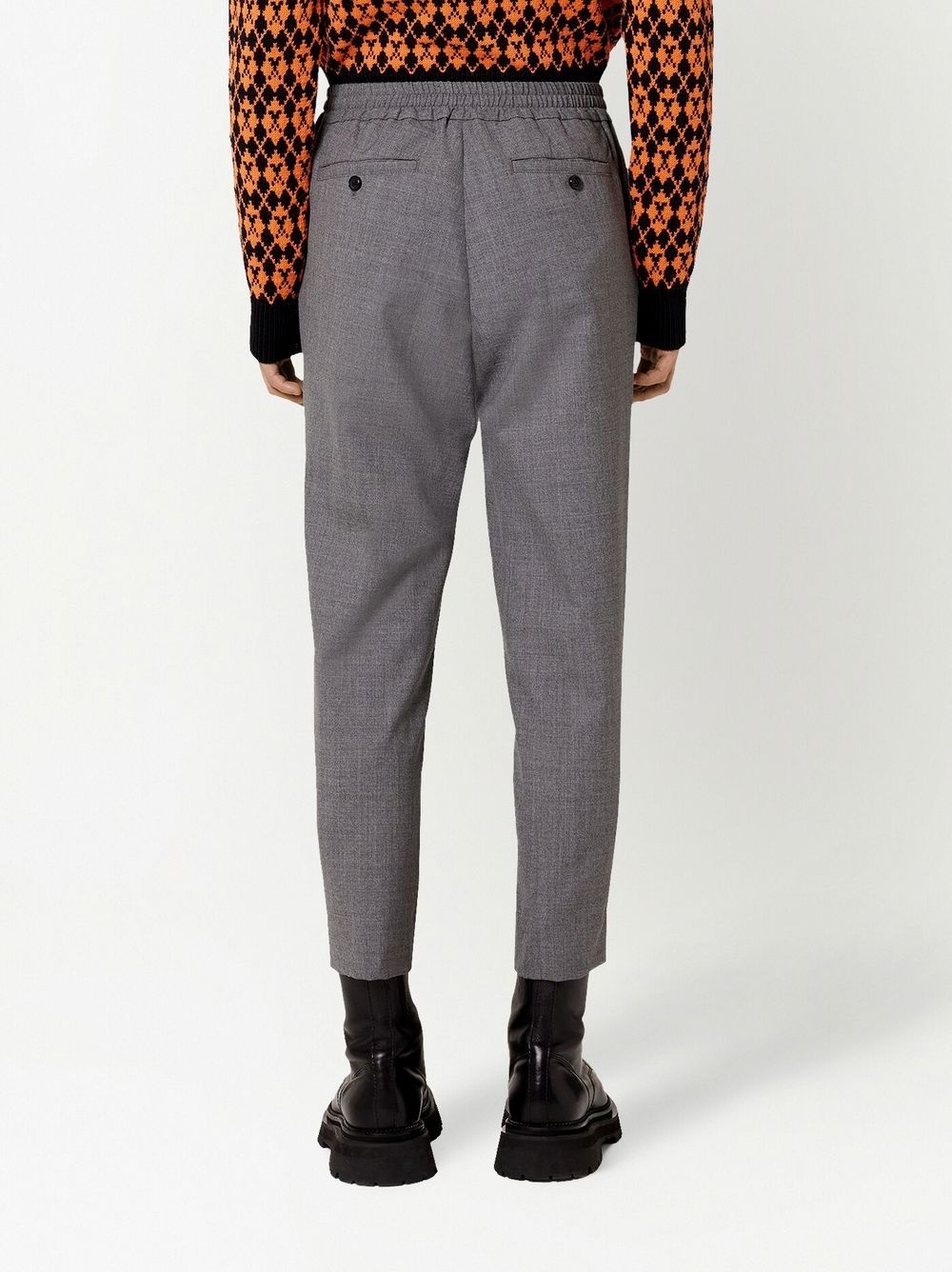 cropped wool trousers - 4