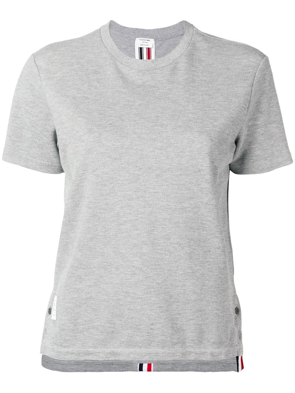 【THOM BROWNE】Stripe Relax Fit Short Sleeve T-shirt Thom Browne Relaxed Fit Short Sleeve Tee | club21 | REVERSIBLE