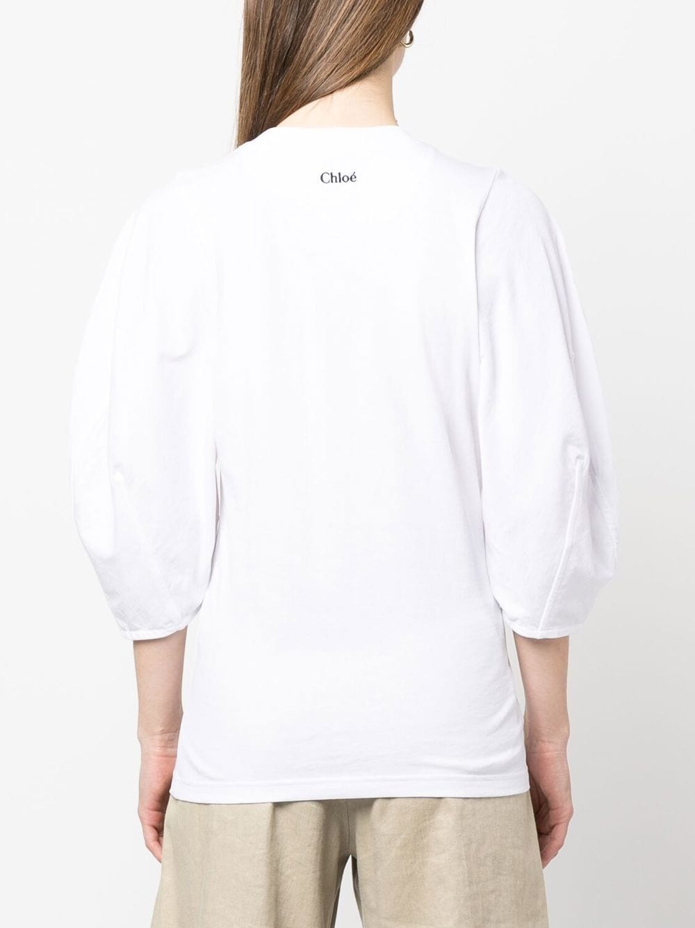 embroidered-logo round-neck T-shirt - 4