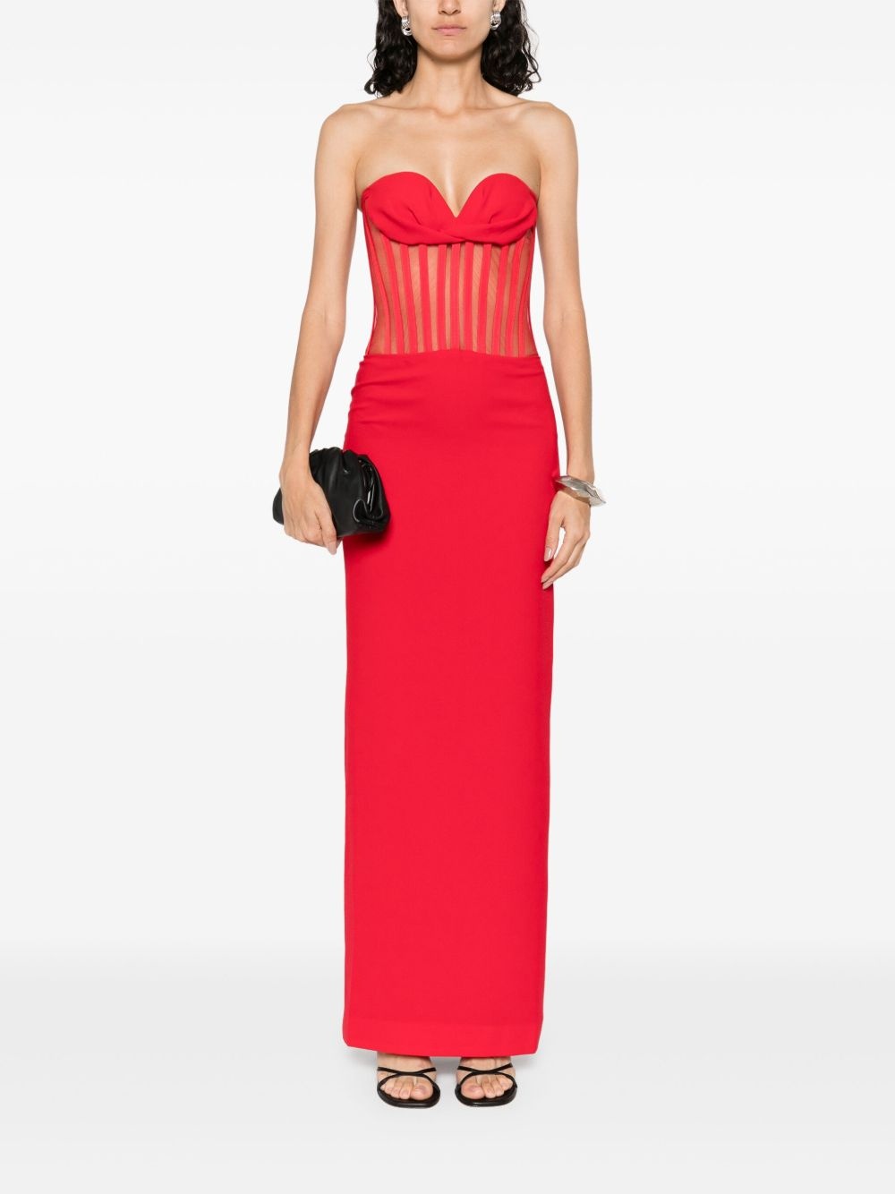 strapless corset dress - 2