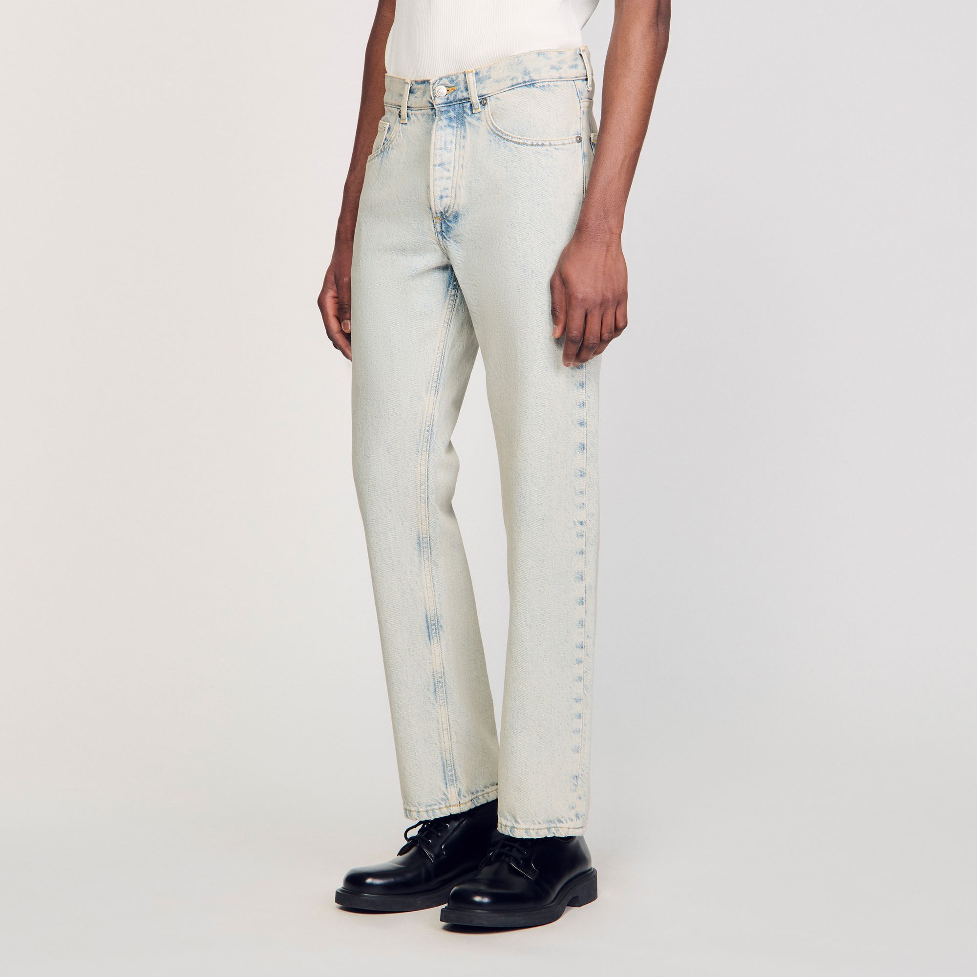 REGULAR FADED JEANS - 4